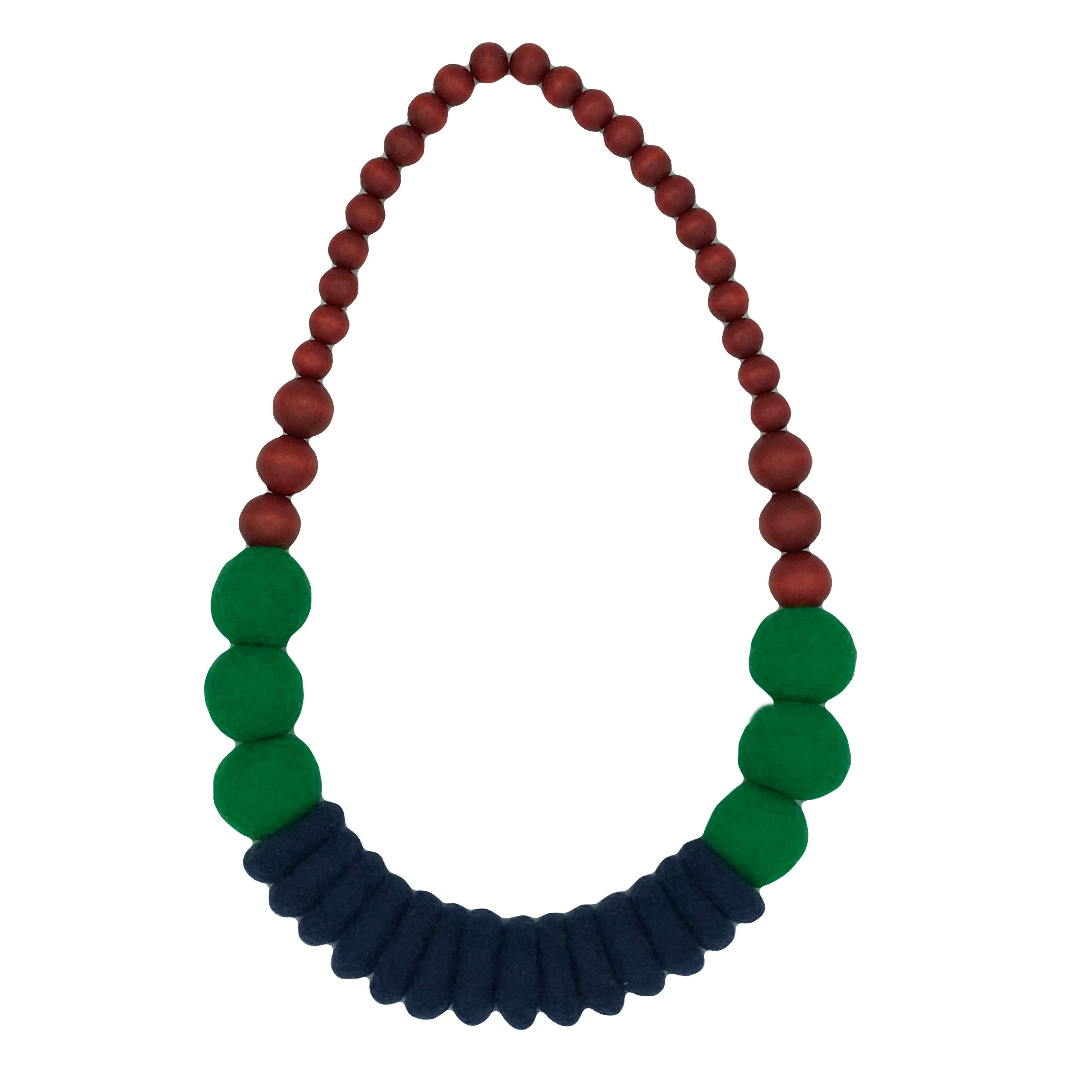 Merino and Wood Necklace