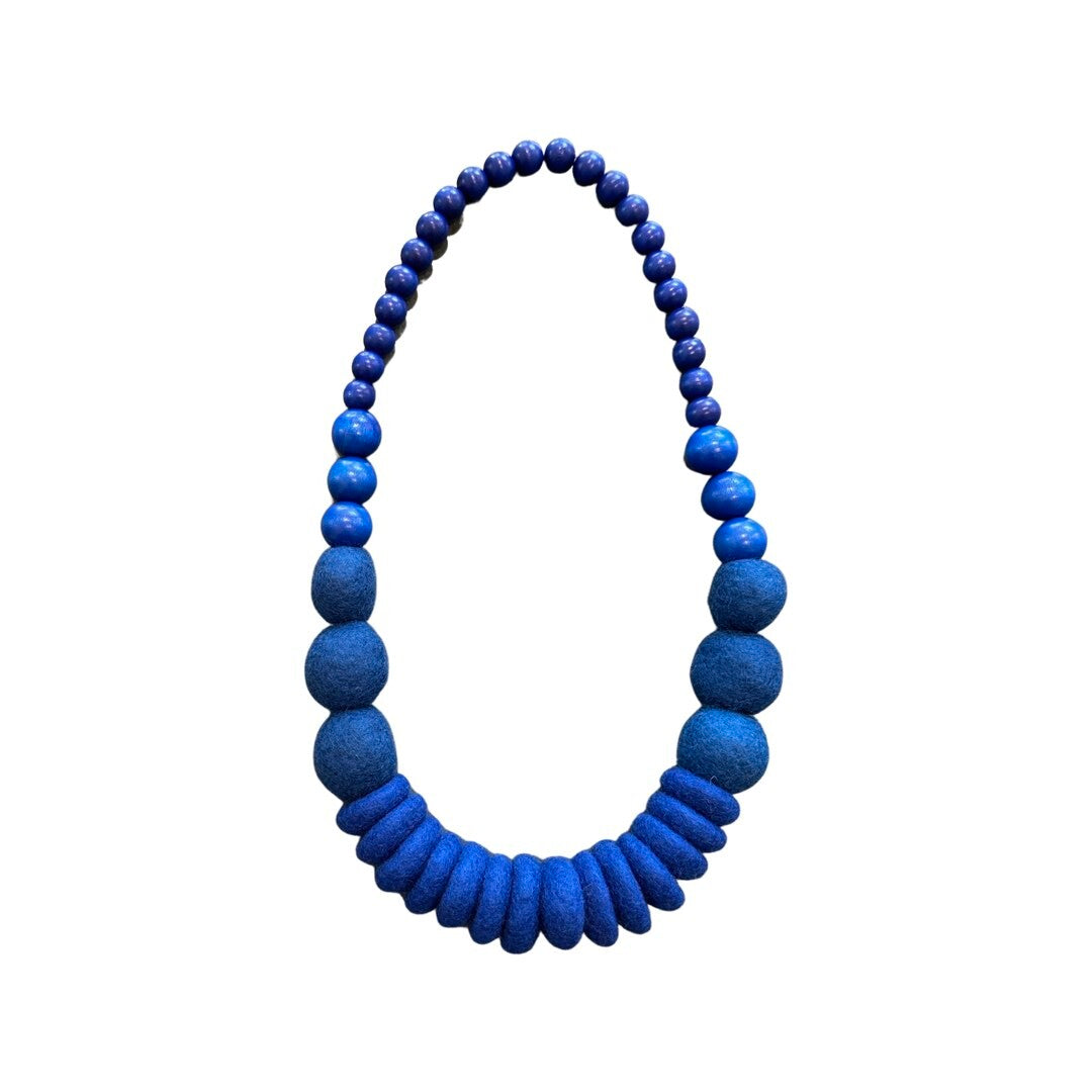 Merino and Wood Necklace