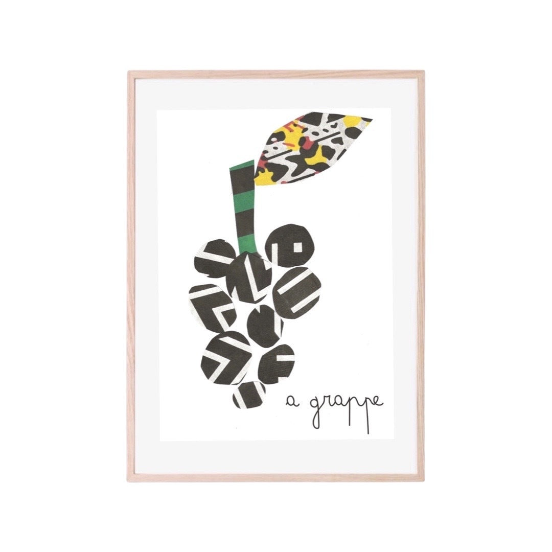 Grapes Collage Print