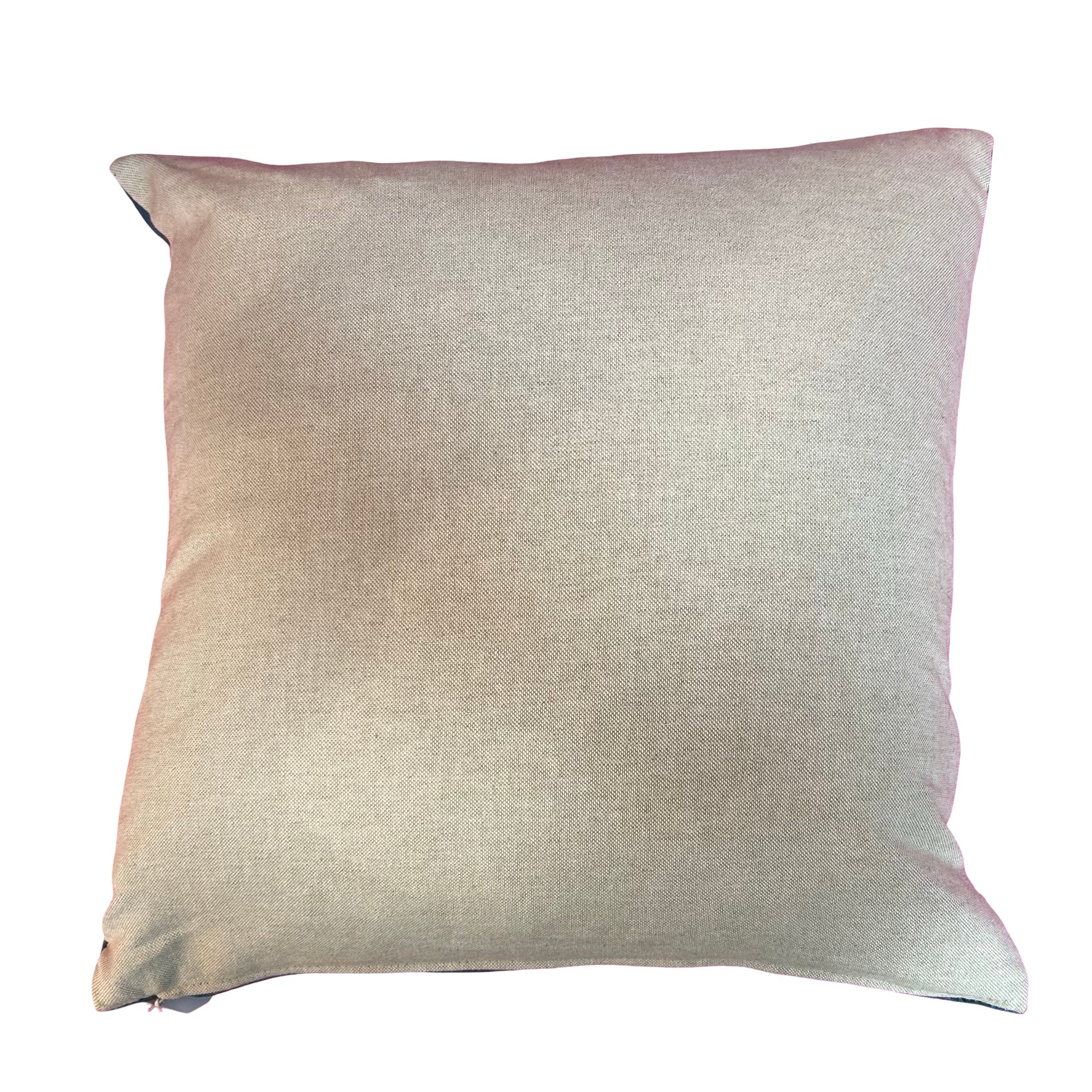 Back of pillow on a white background.