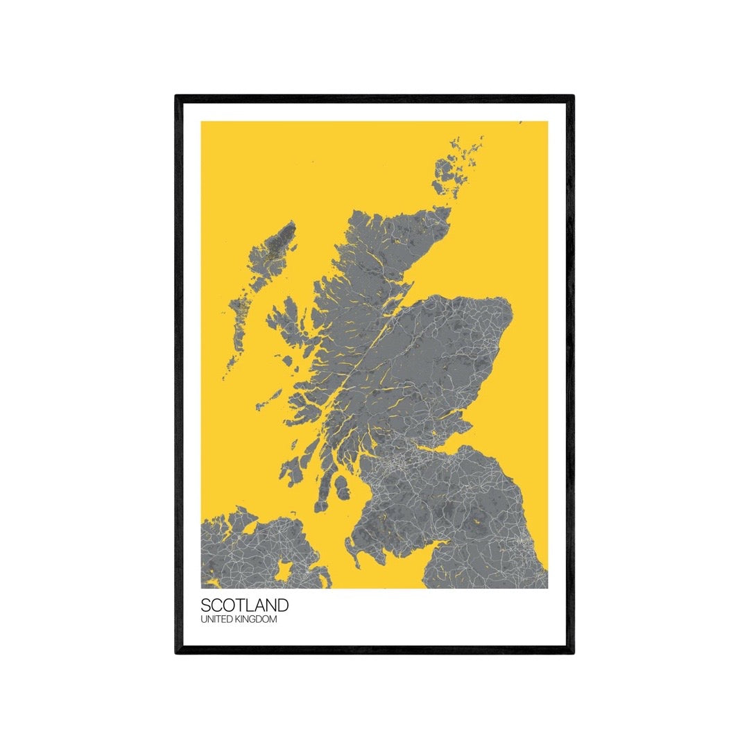 Scotland Map Print