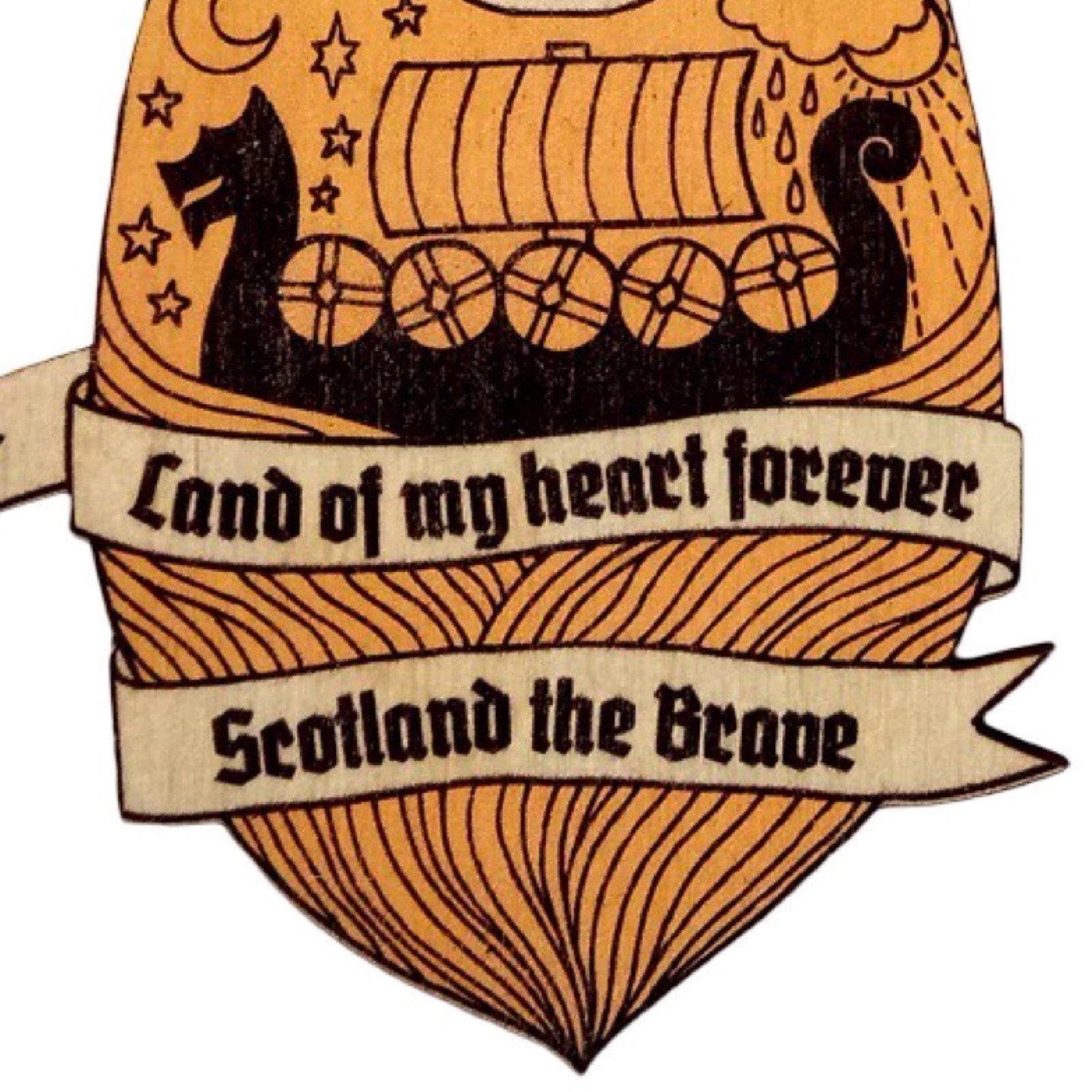 Scottish Viking Wooden Decoration