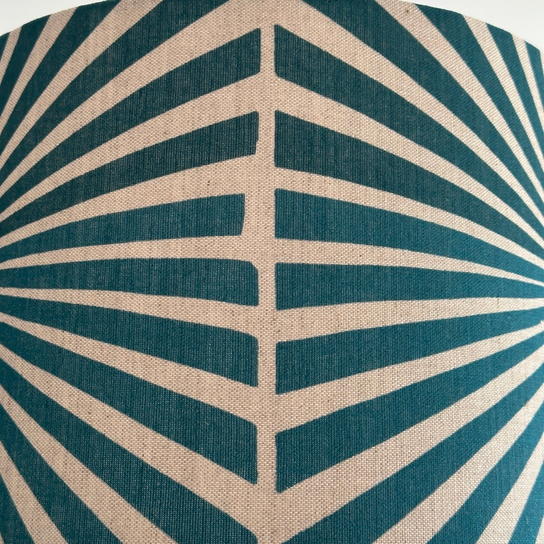 Cream fabric with navy sunbeams