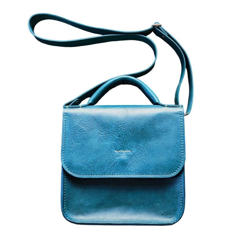 Top Handle Leather Handbag