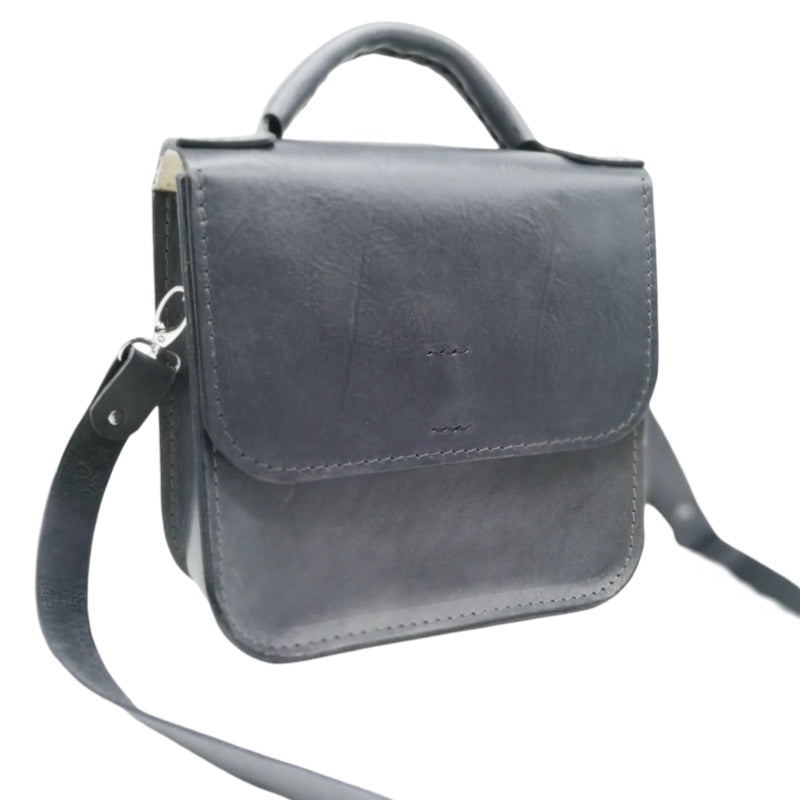 Top Handle Leather Handbag