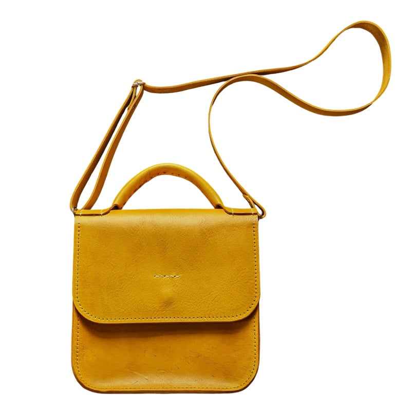 Top Handle Leather Handbag