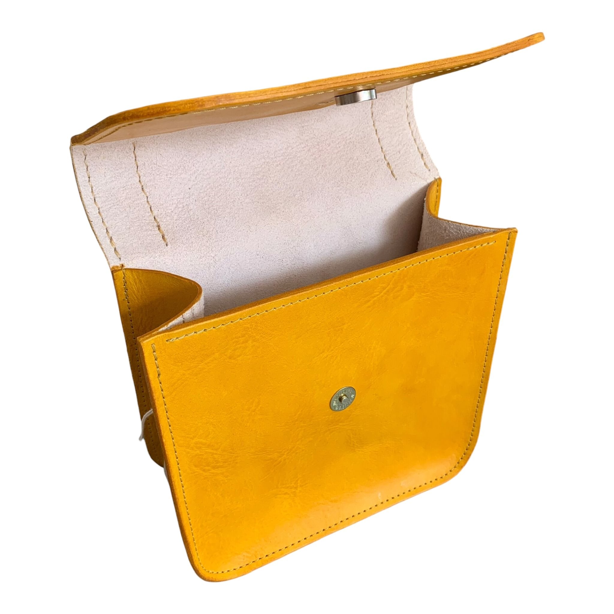 Top Handle Leather Handbag