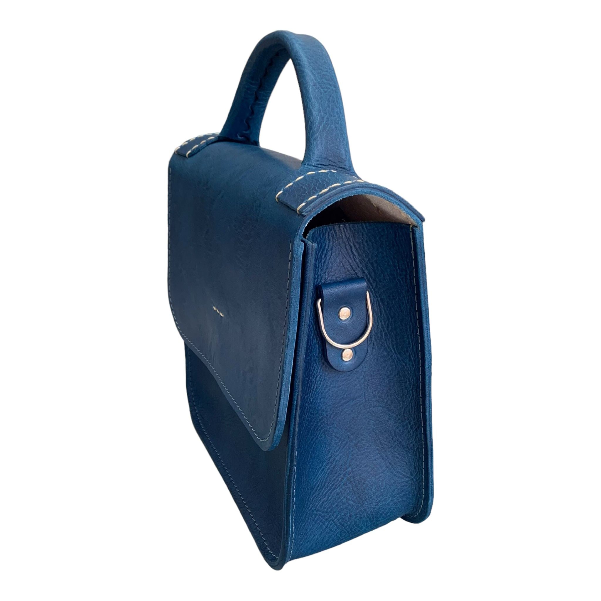 Top Handle Leather Handbag