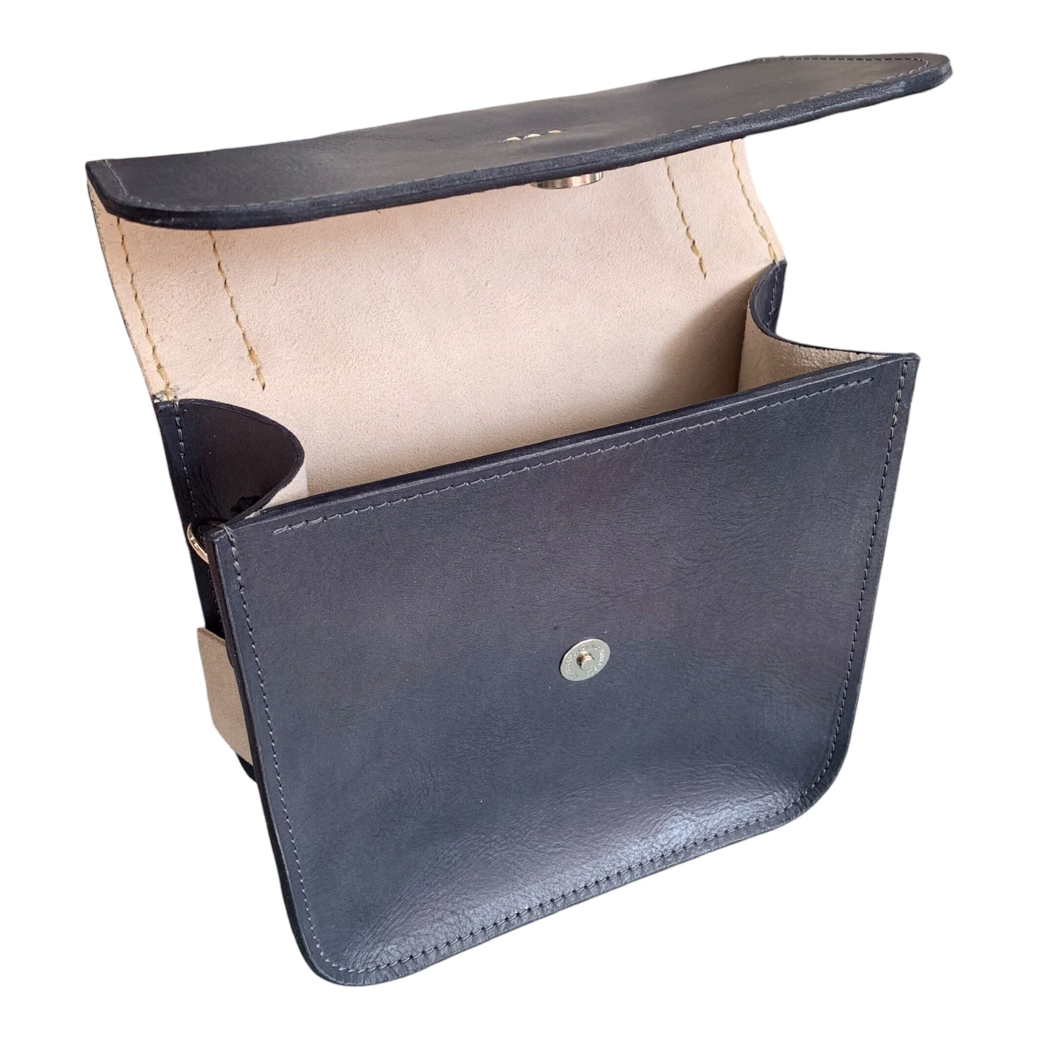 Top Handle Leather Handbag