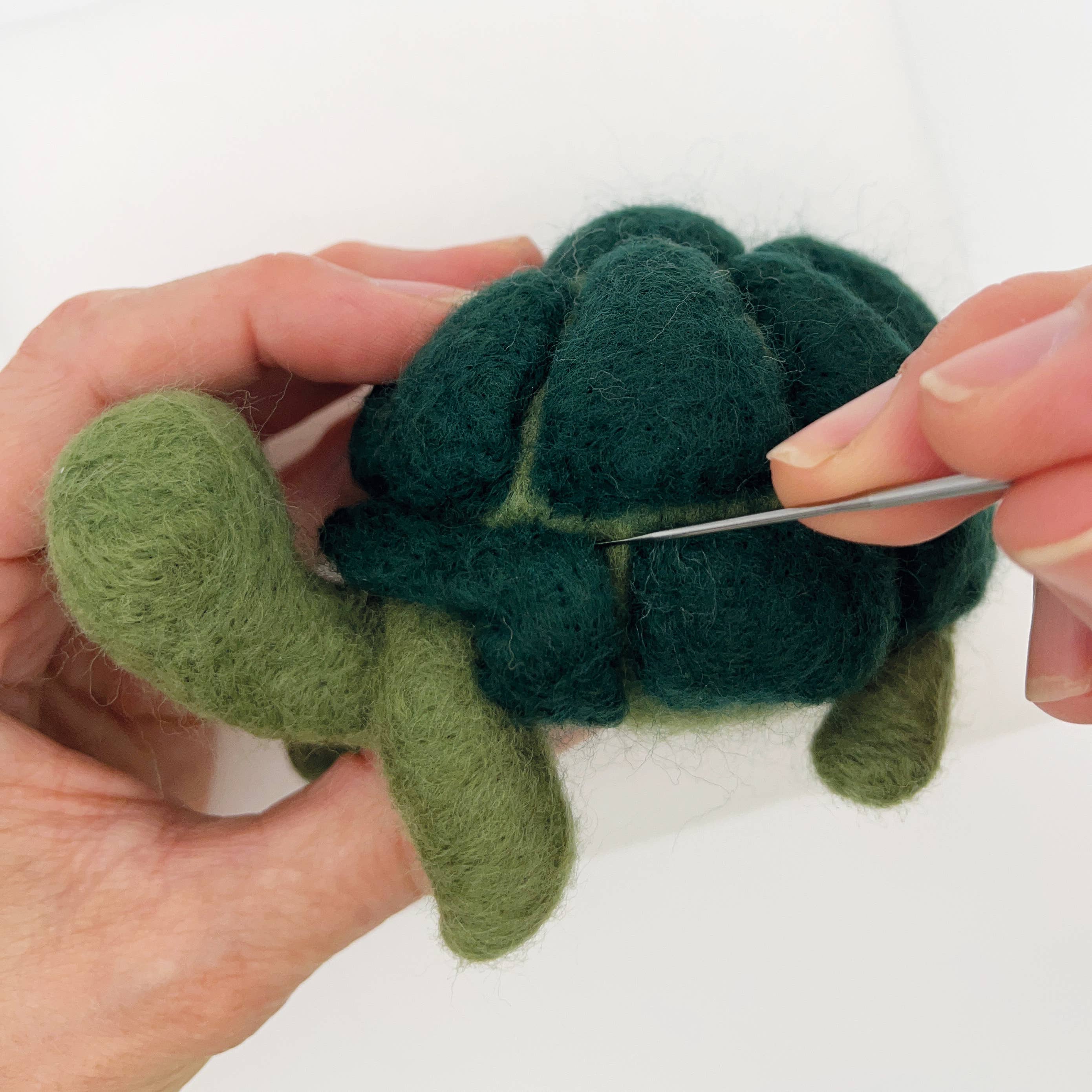 Make a gorgeous tortoise with this needle felting craft kit for adults.