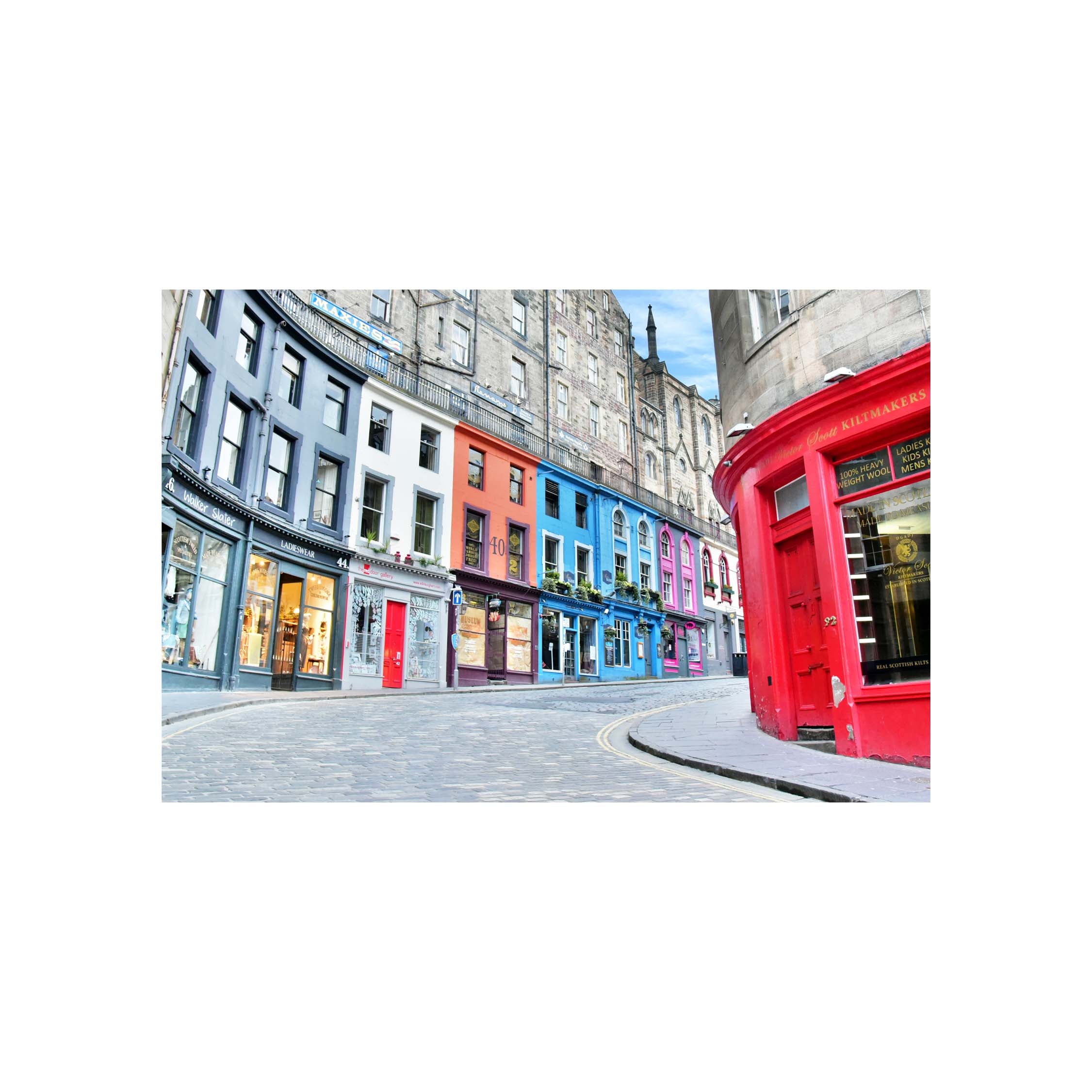 An image of Victoria Street, Edinburgh.