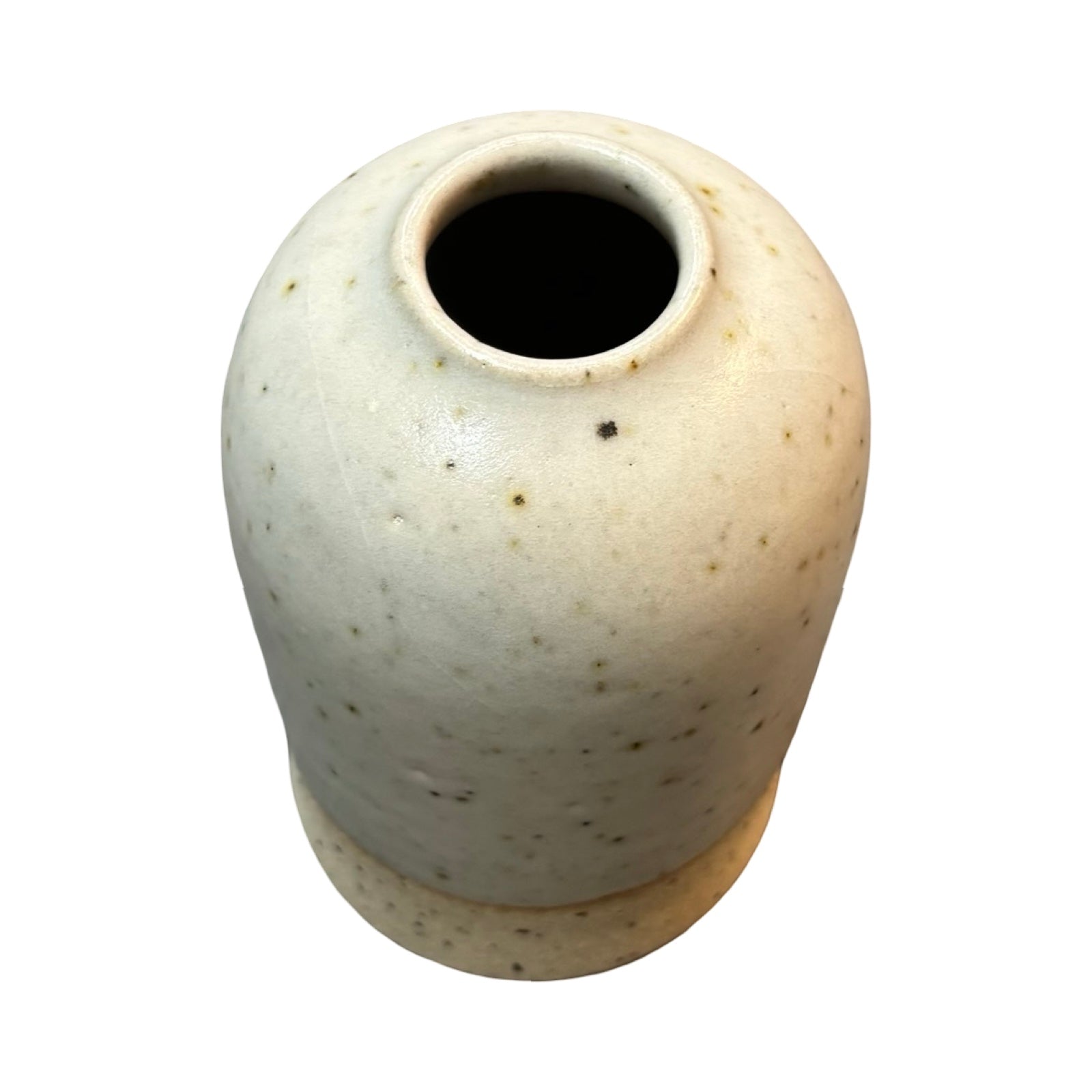 White stoneware vase.