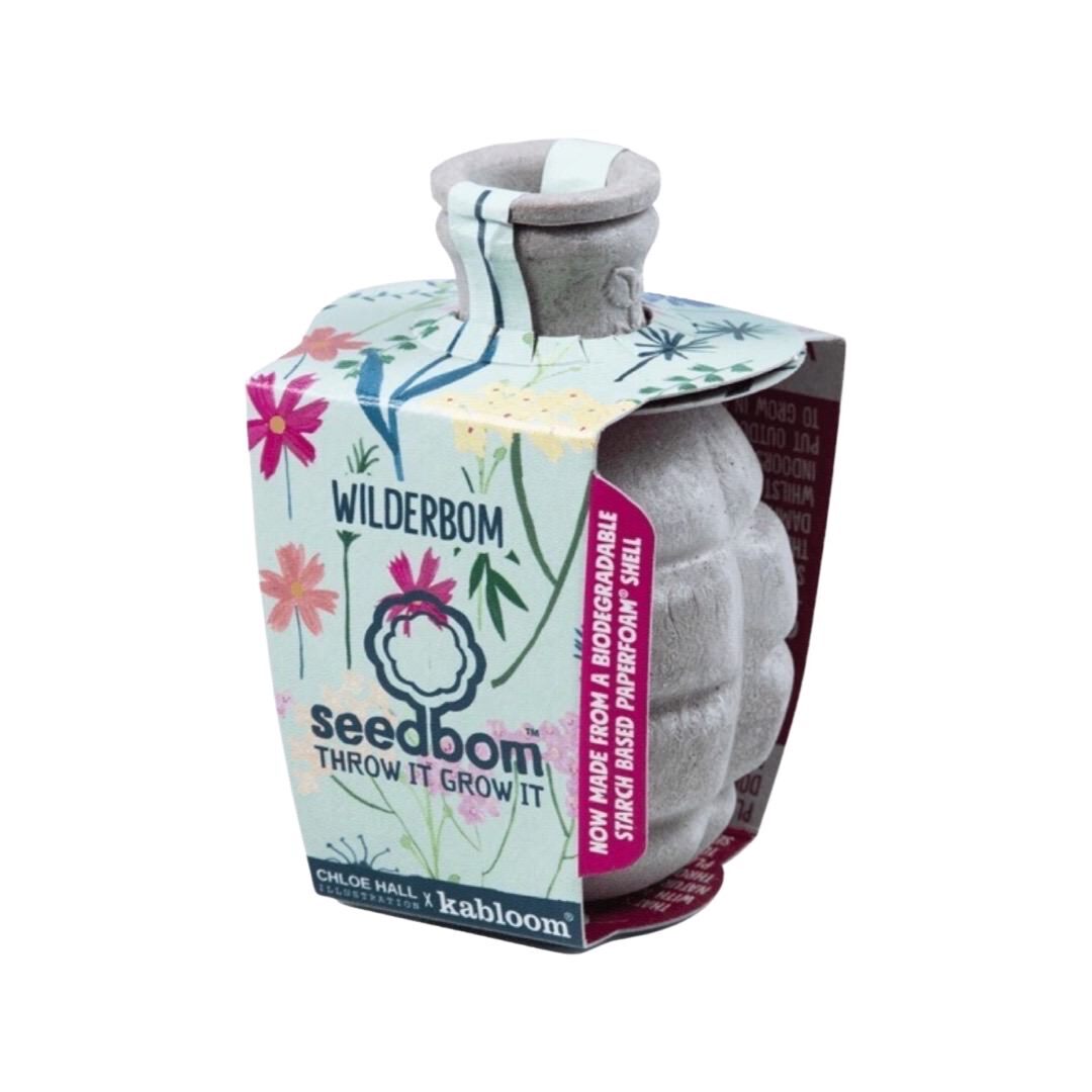 Wilderbom contains a mix of perfect pastel flower seeds inspired by botanical illustrations.