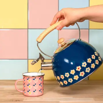 Blue Daisy Stove Top Kettle