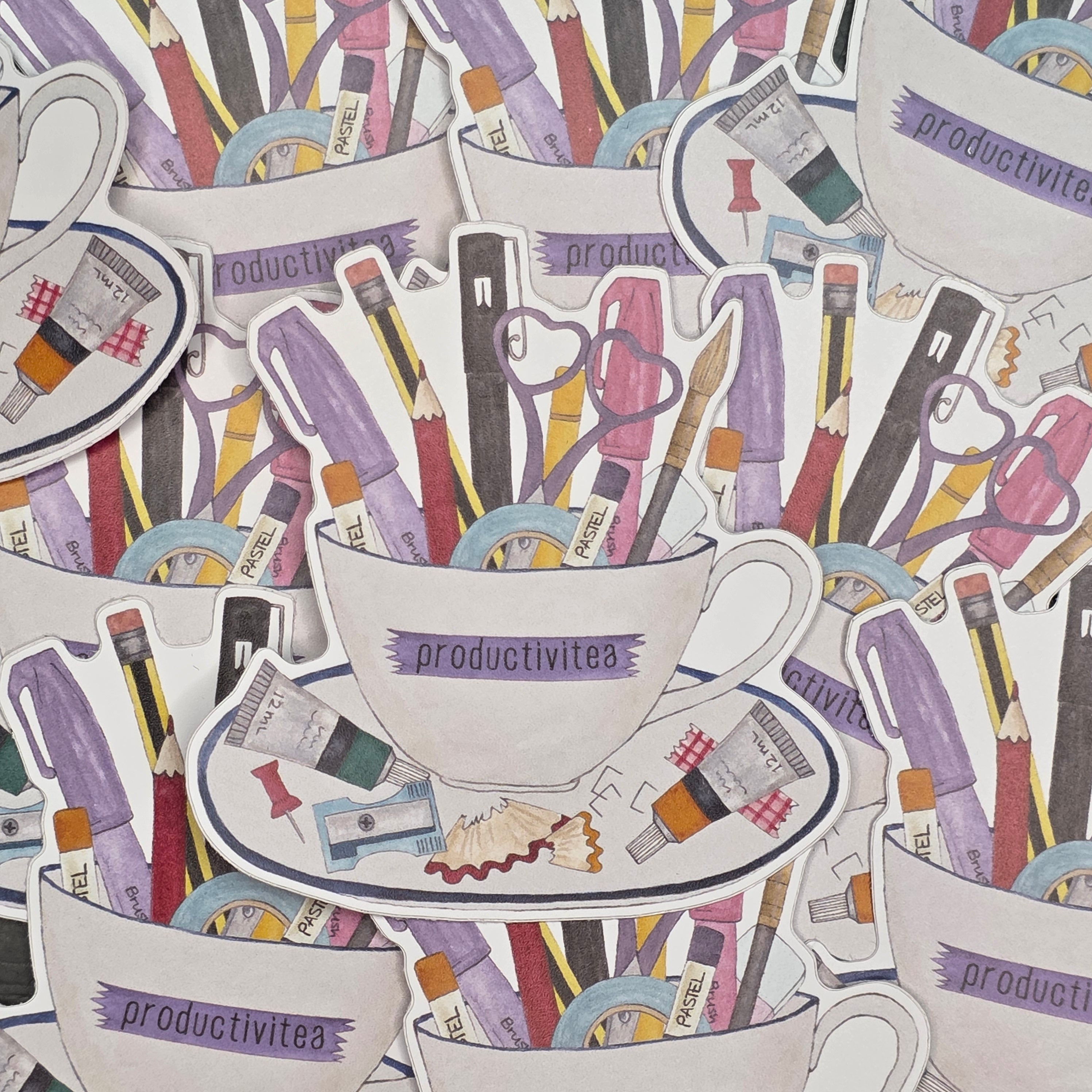 Productivi-tea Cup Sticker