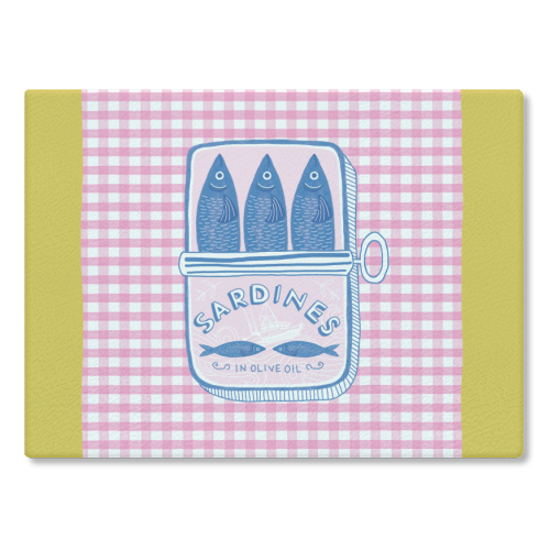 Sardines Glass Chopping Board