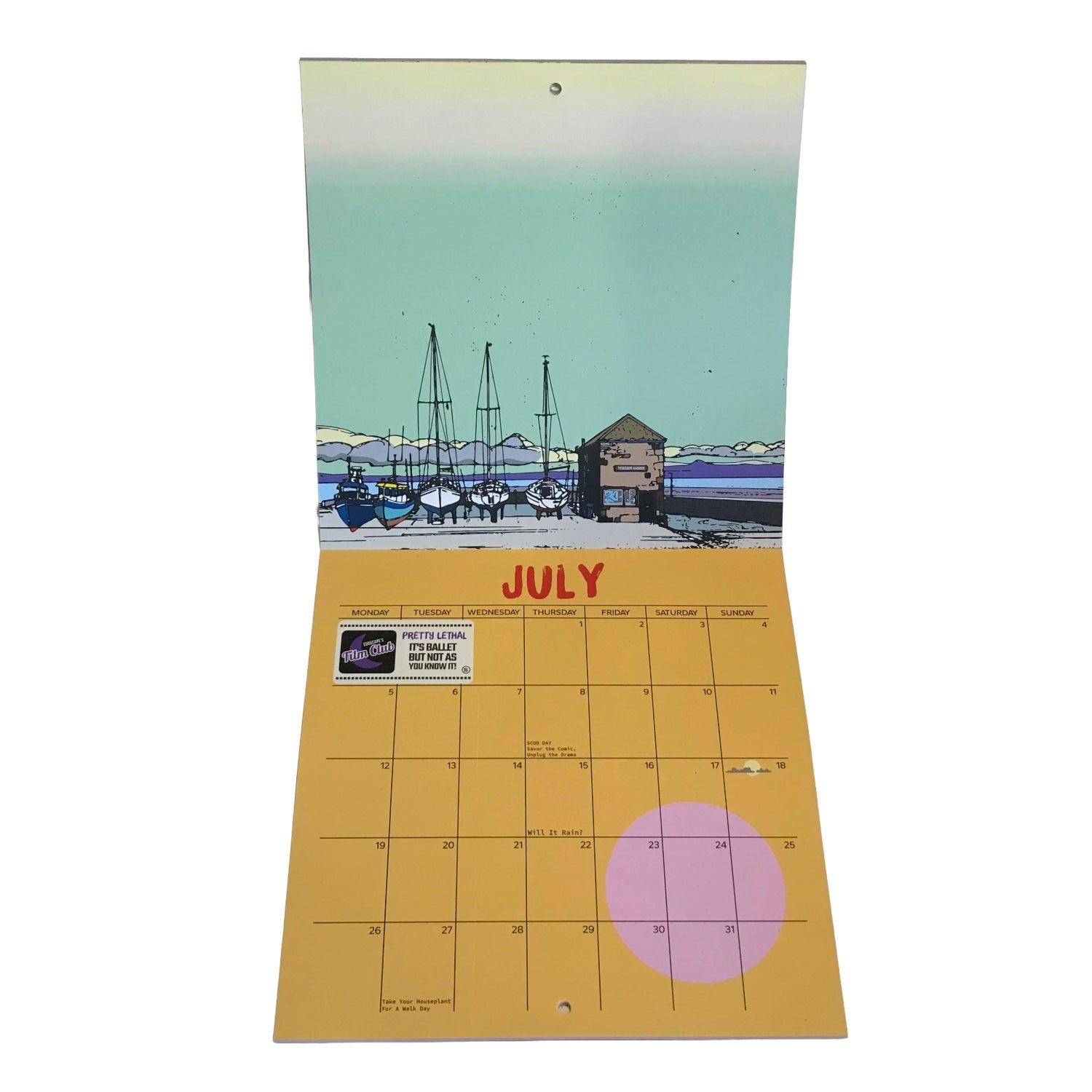 2027 Eddscape Calendar - features 12 illustrations of landscapes from around Scotland&nbsp;
