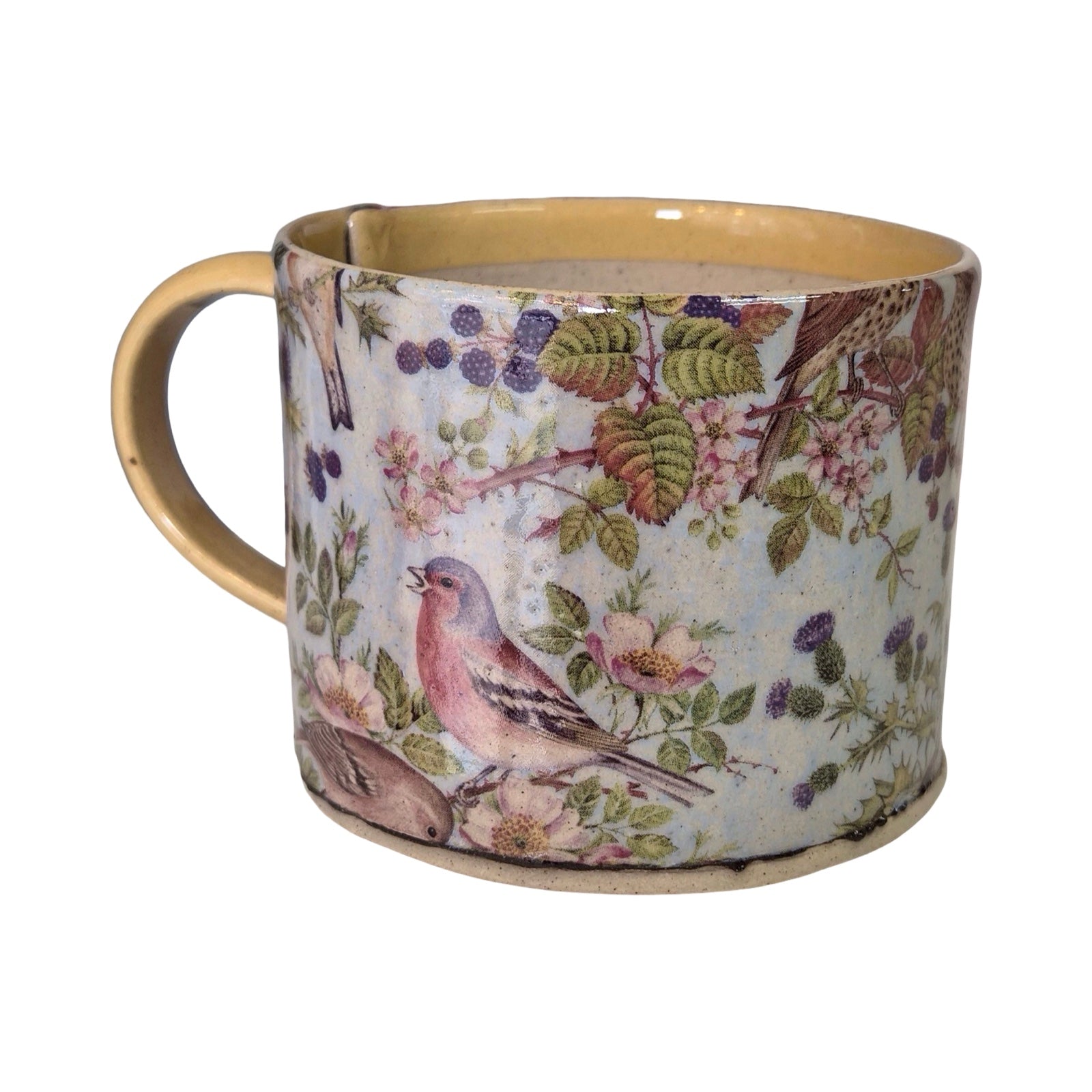 Yellow Stripe Bird Small Mug