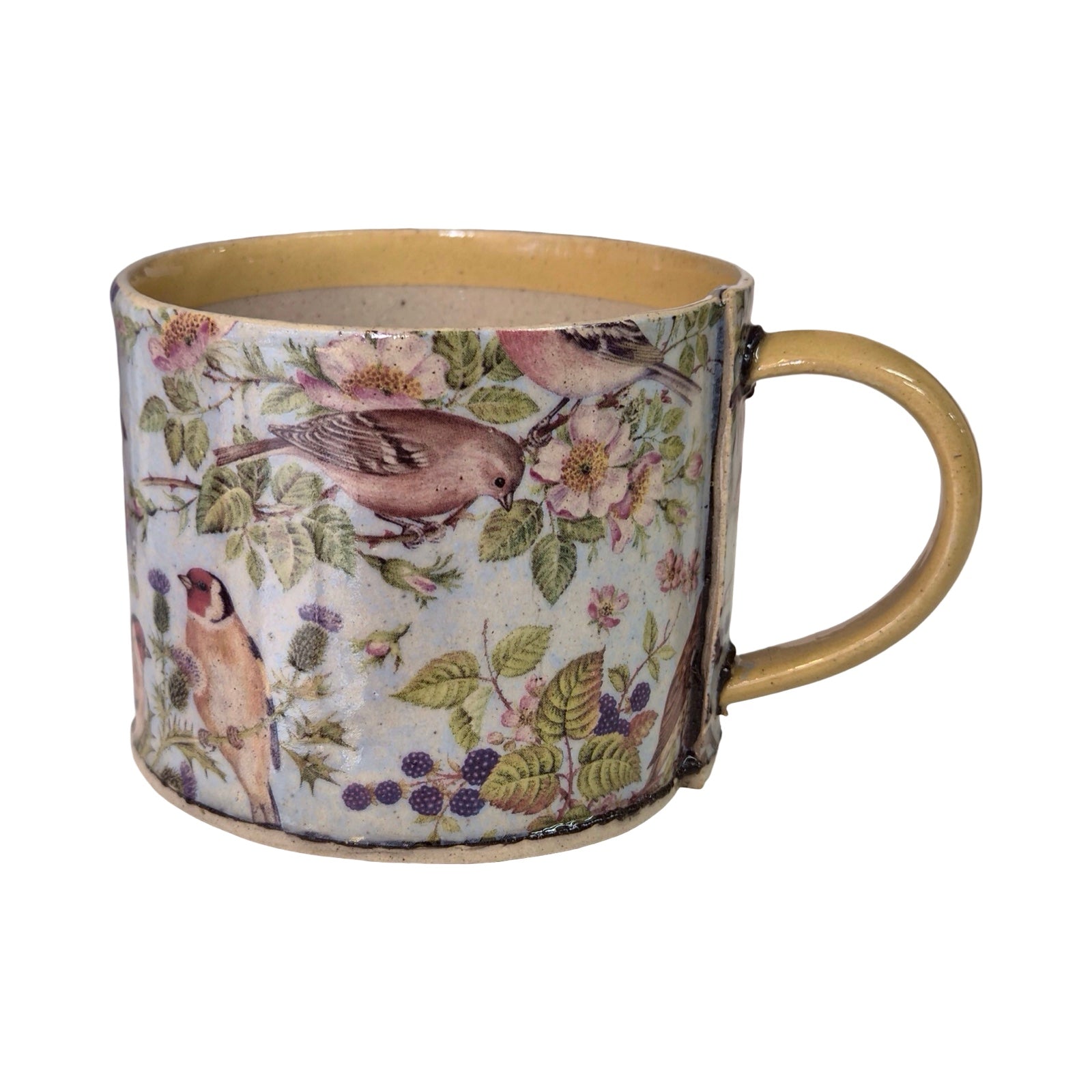 Yellow Stripe Bird Small Mug