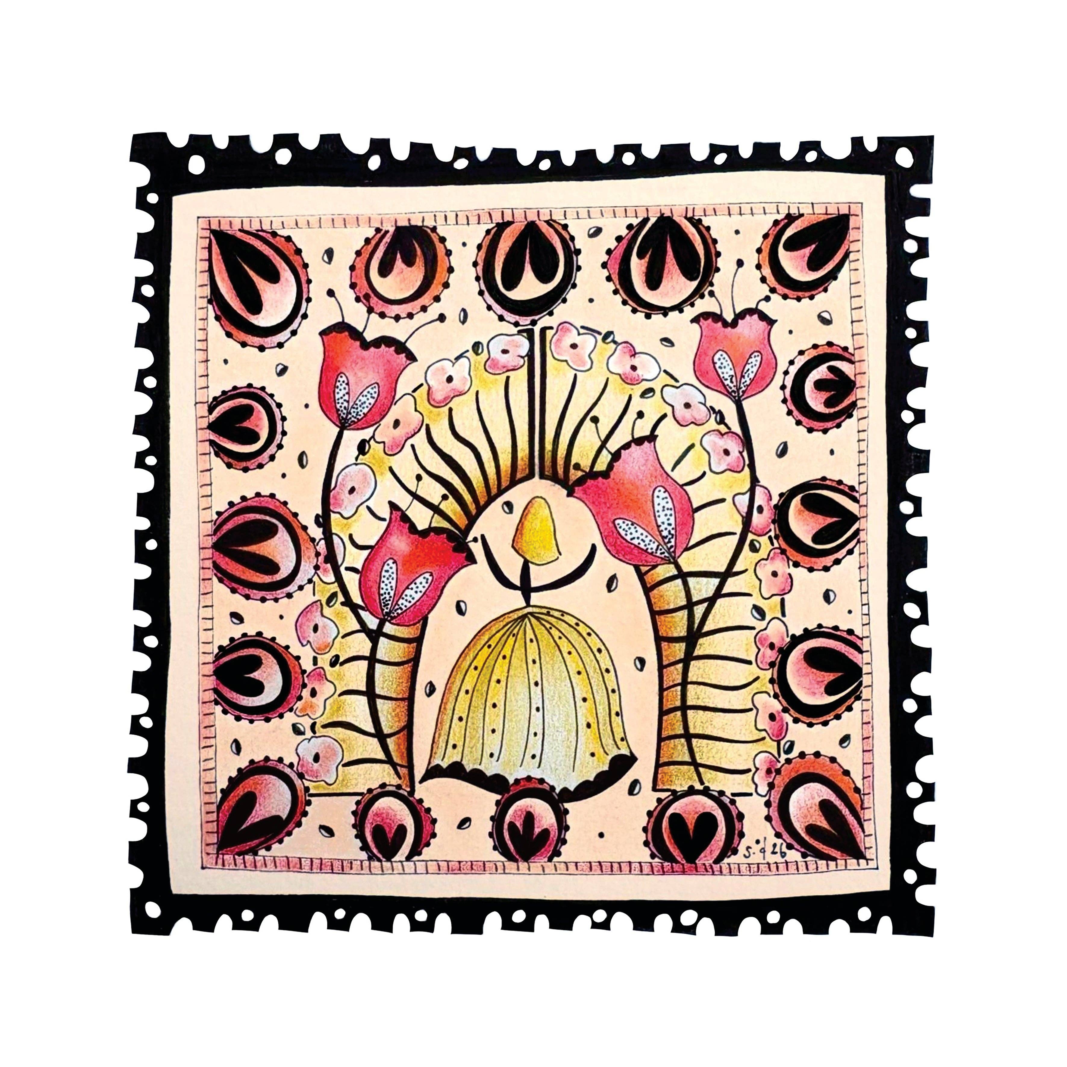 All Tulips and Roses Print