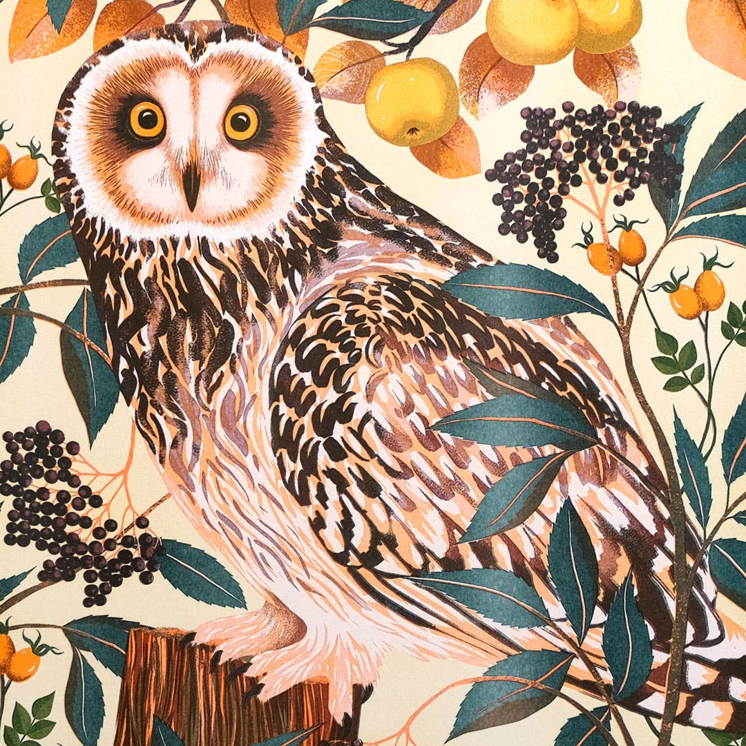 Autumn Owl Print