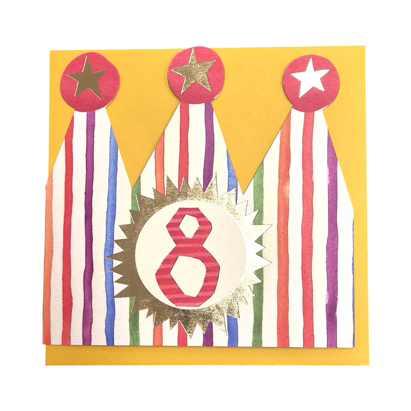 8th Birthday Children's Crown Card