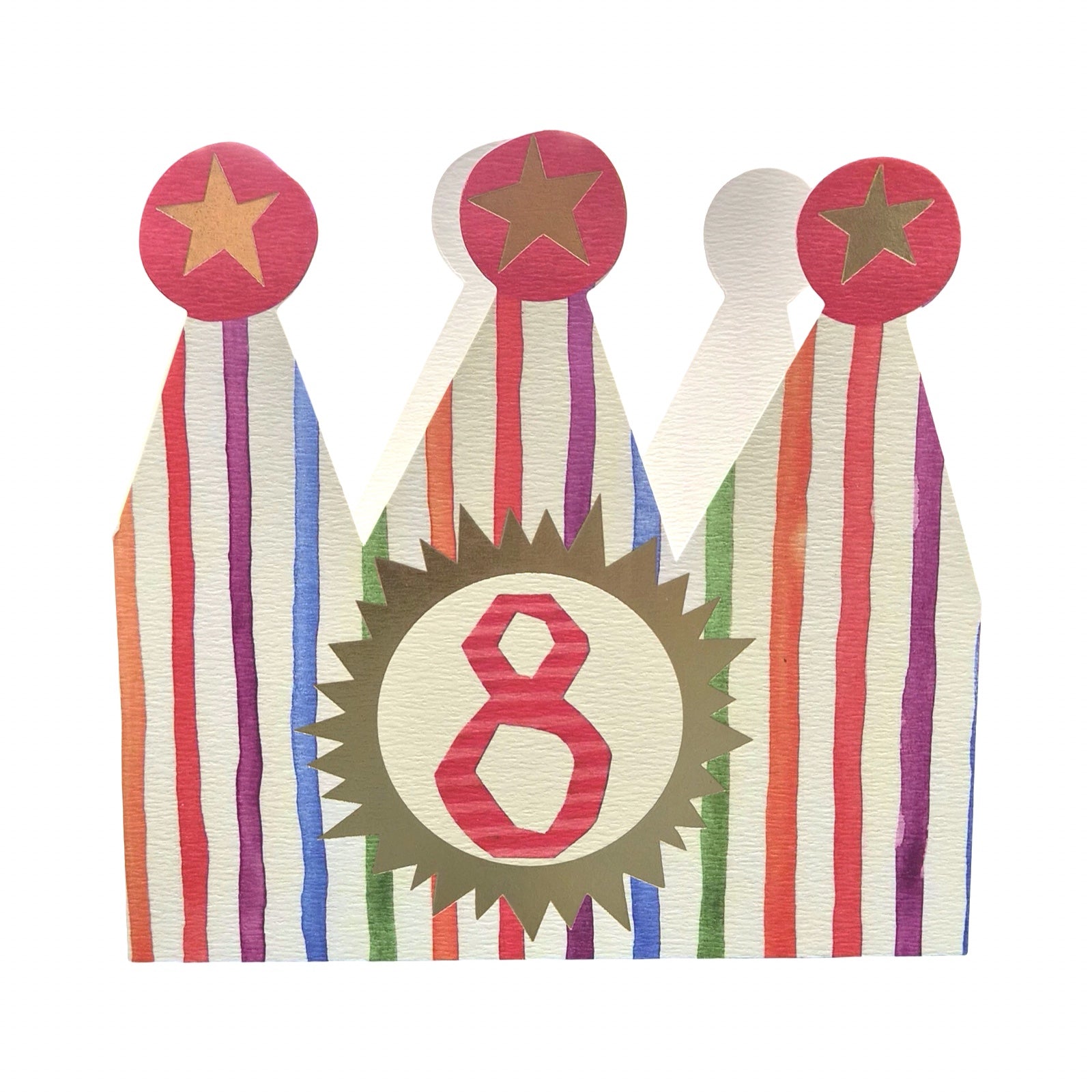 8th Birthday Children's Crown Card
