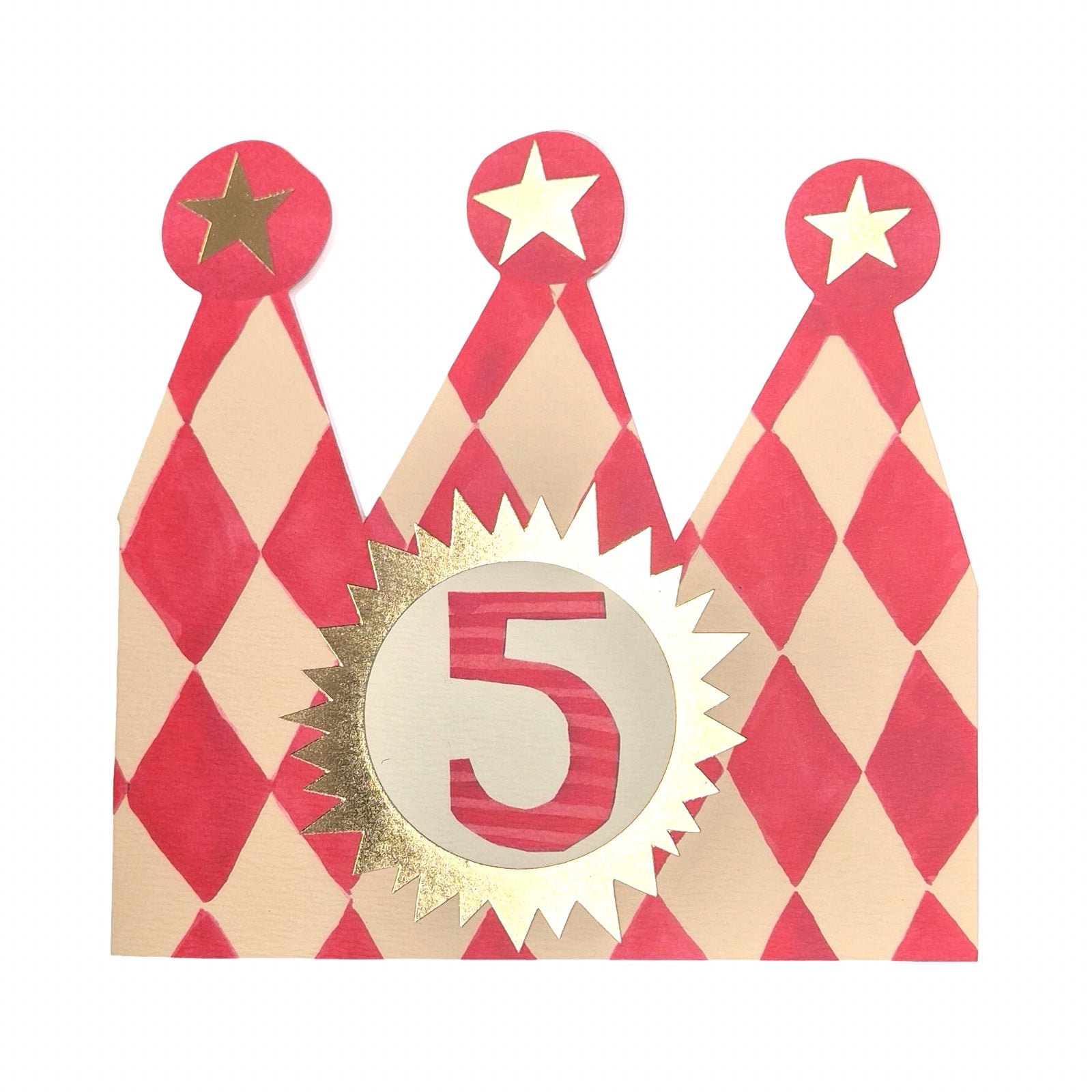 5th Birthday Children's Crown Card
