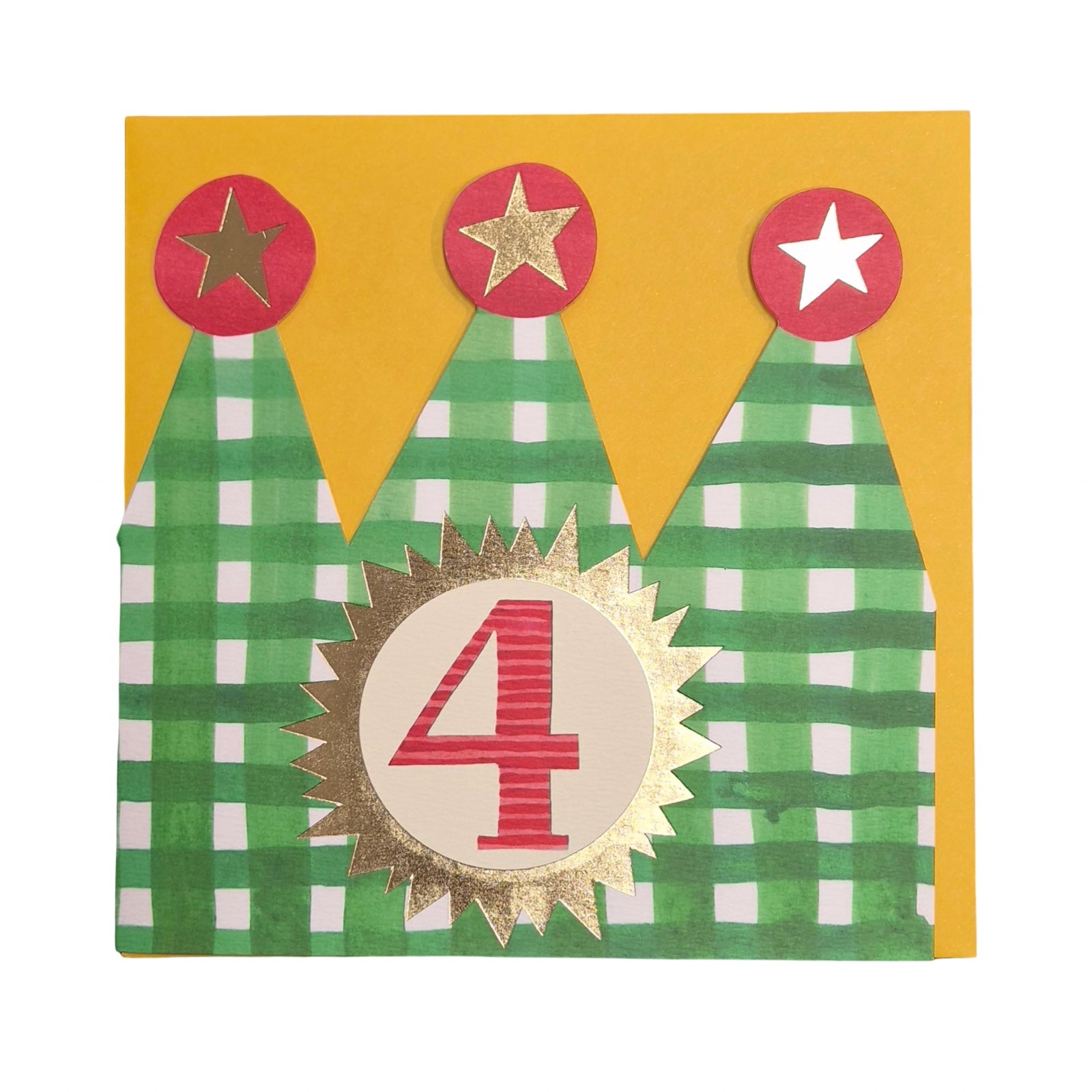 4th Birthday Children's Crown Card