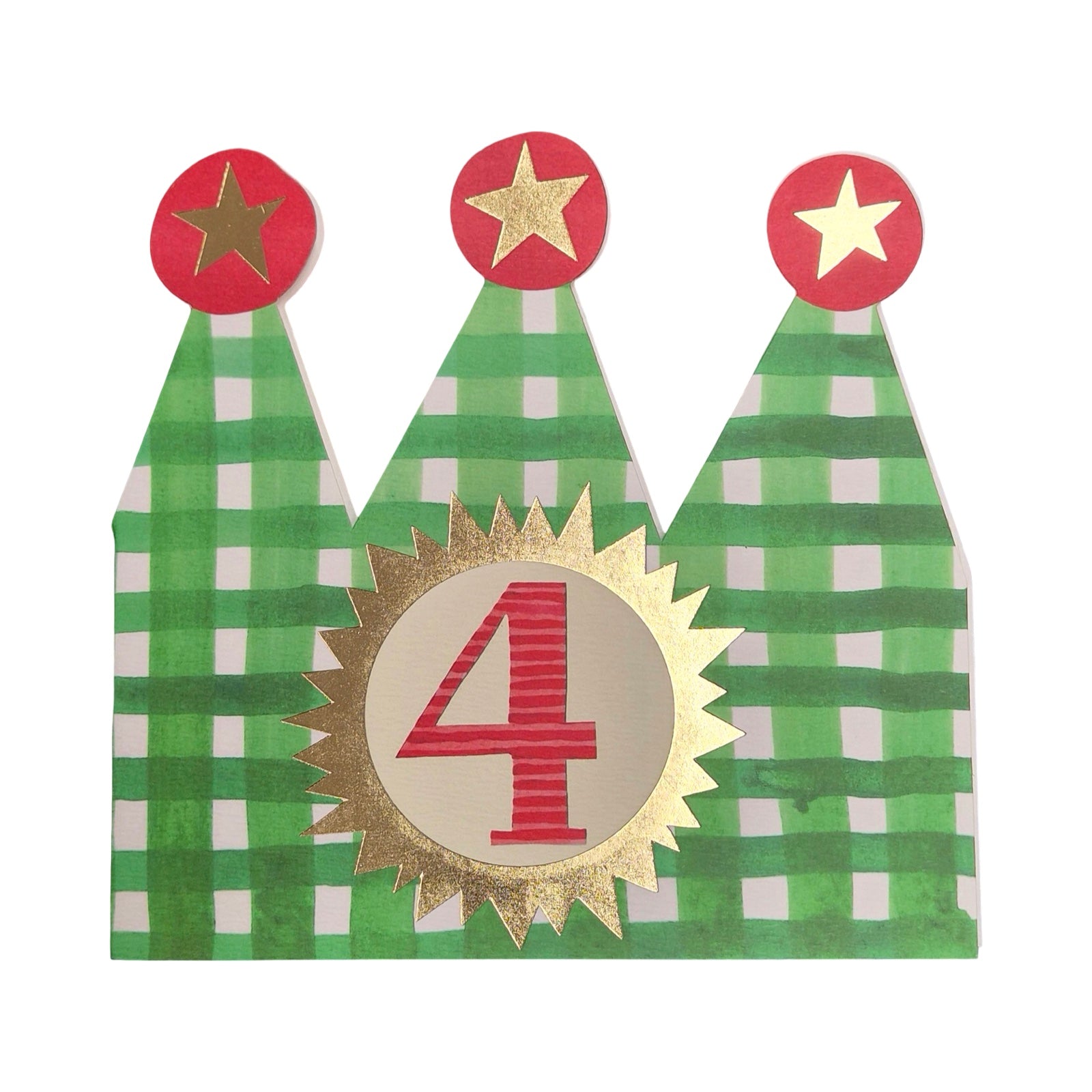 4th Birthday Children's Crown Card