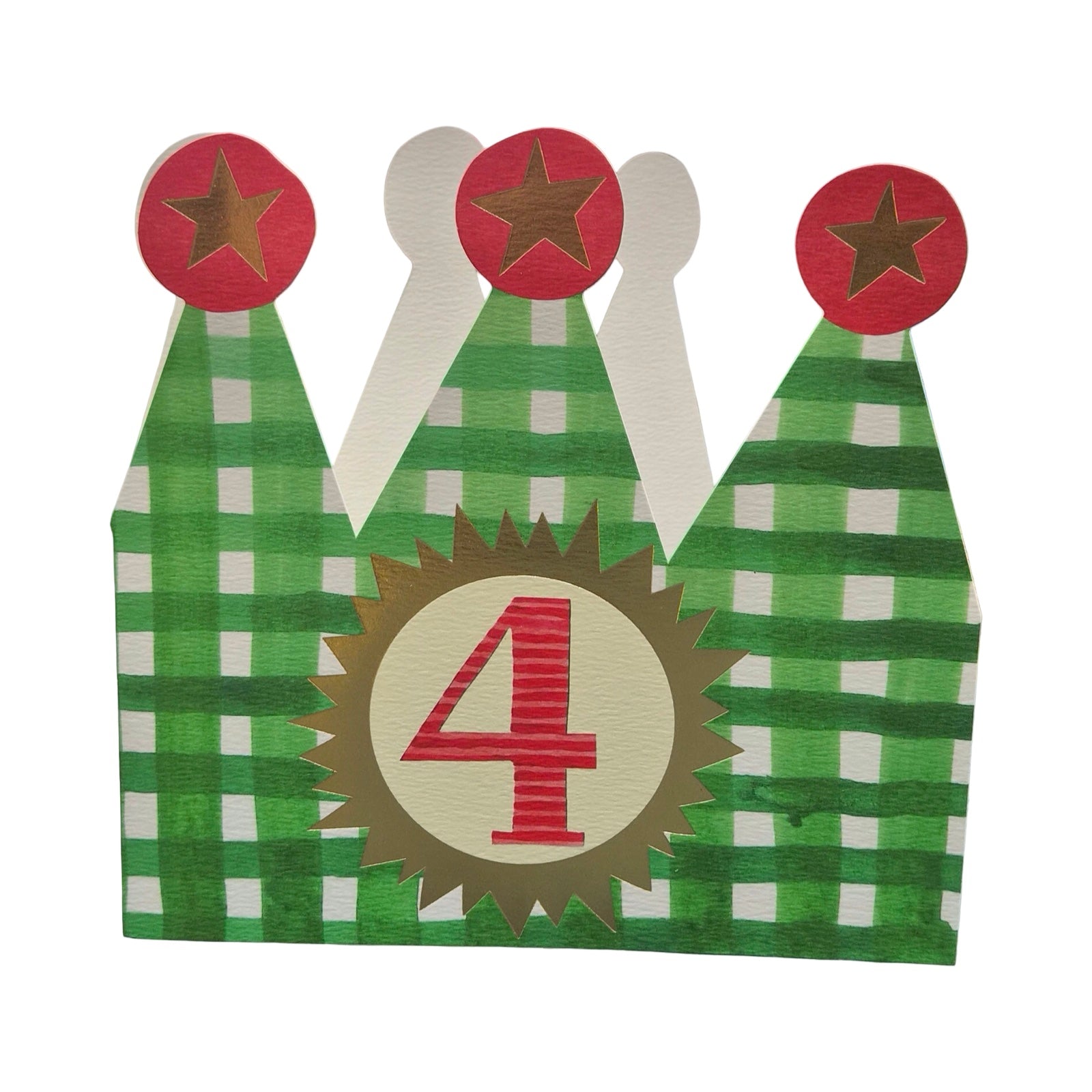 4th Birthday Children's Crown Card