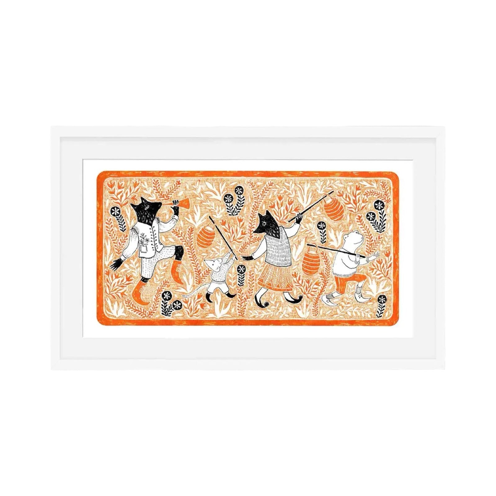 Lantern Walk Print