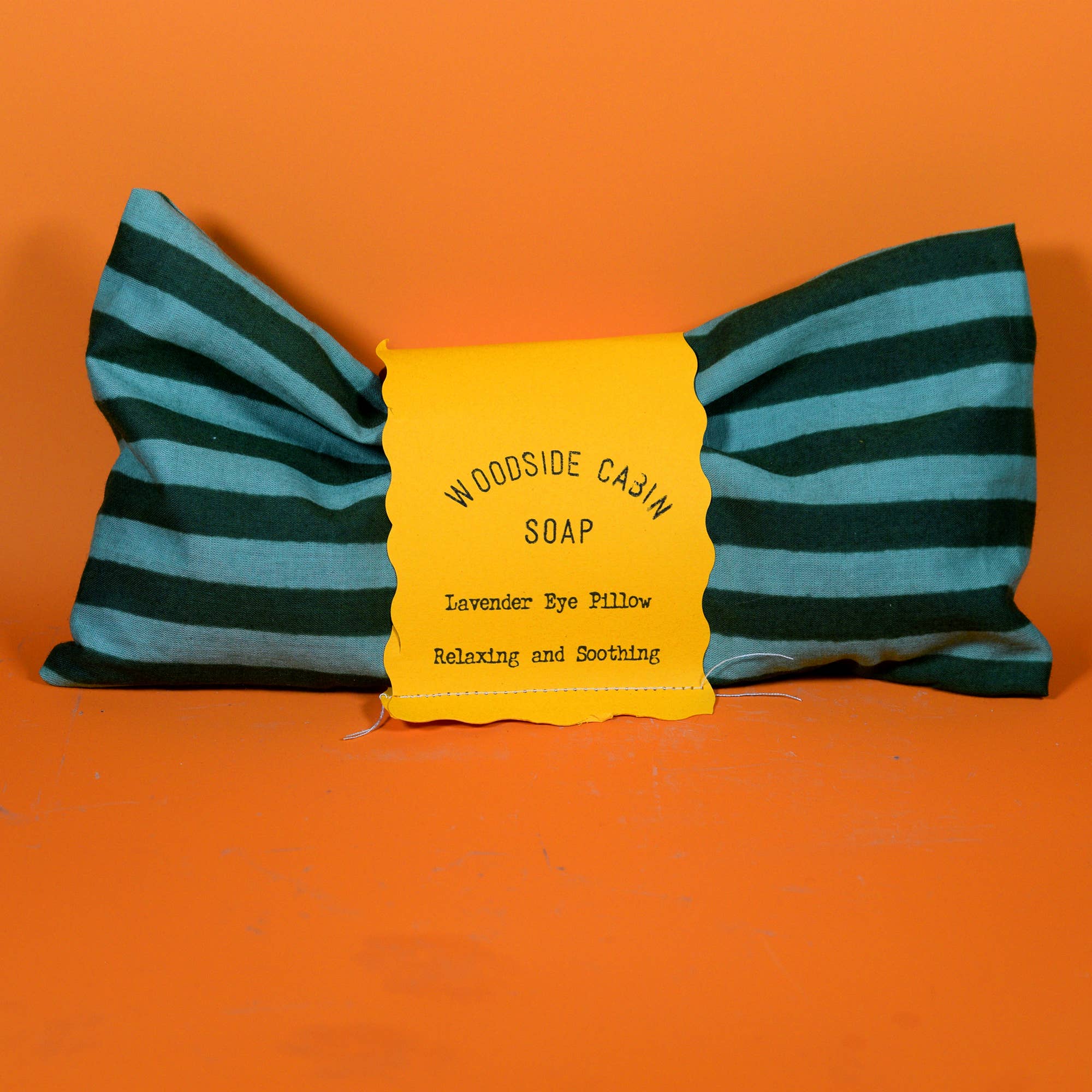 Green Stripe Lavender Eye Pillow