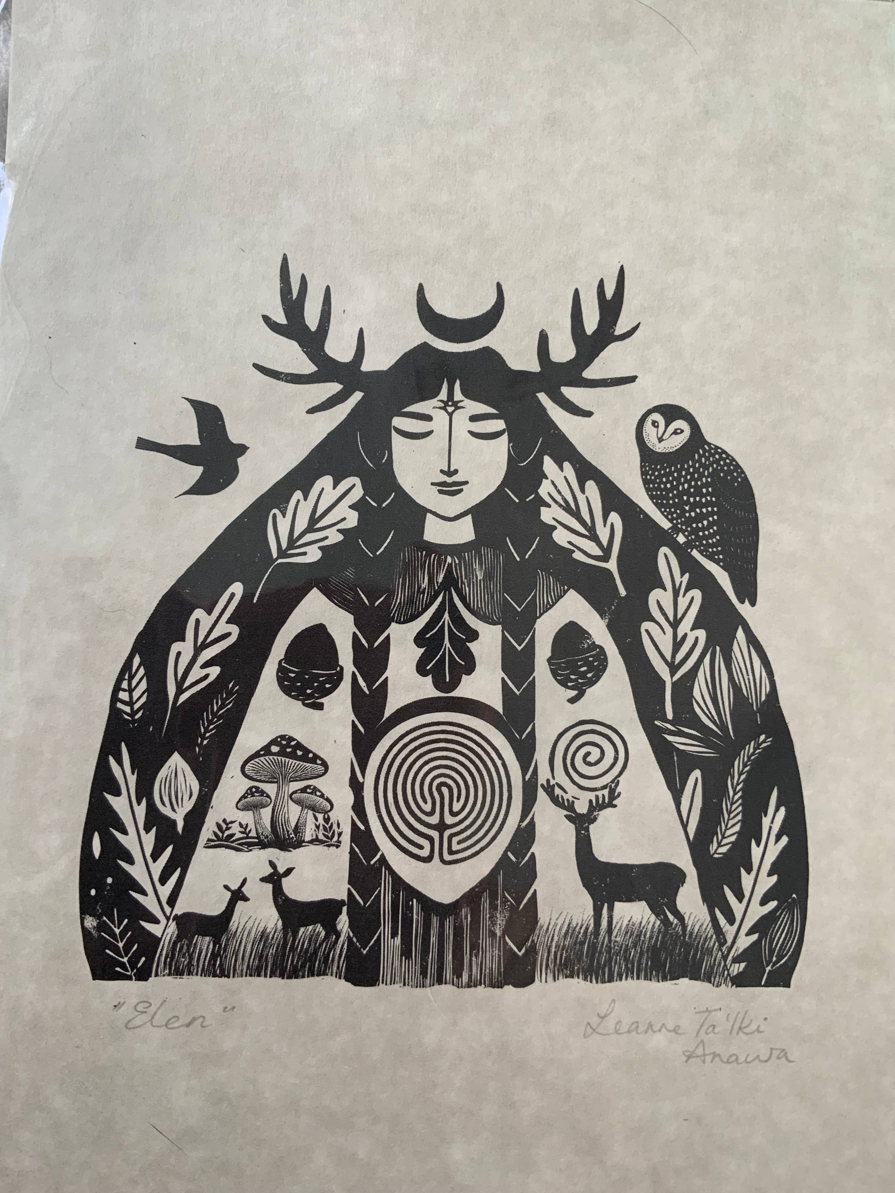 Elen of the Ways Folk Print