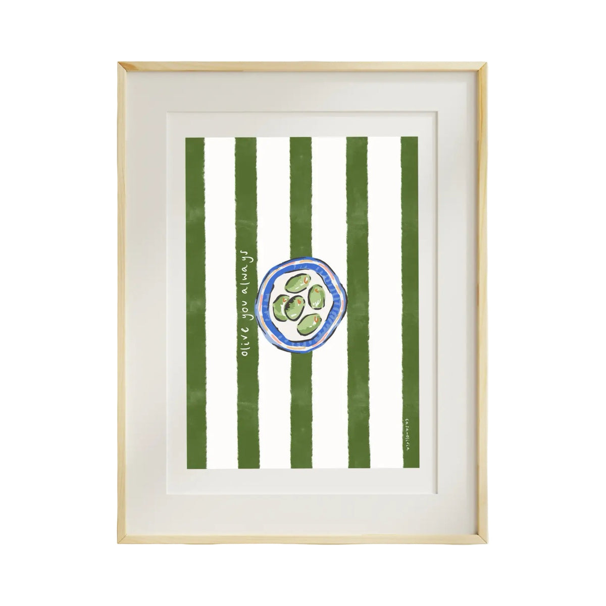 Olive You Always Mini Print