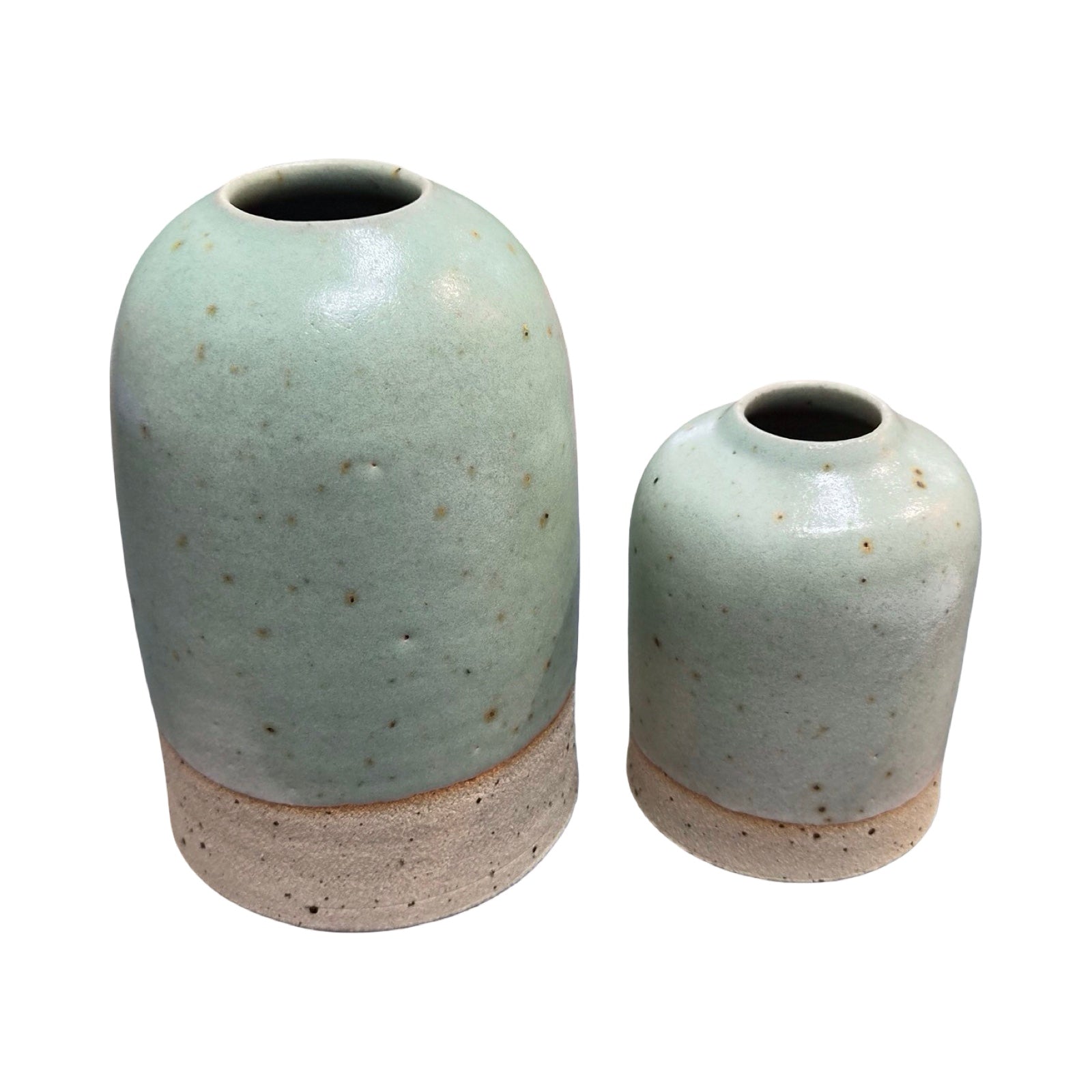 Green Stoneware Vase