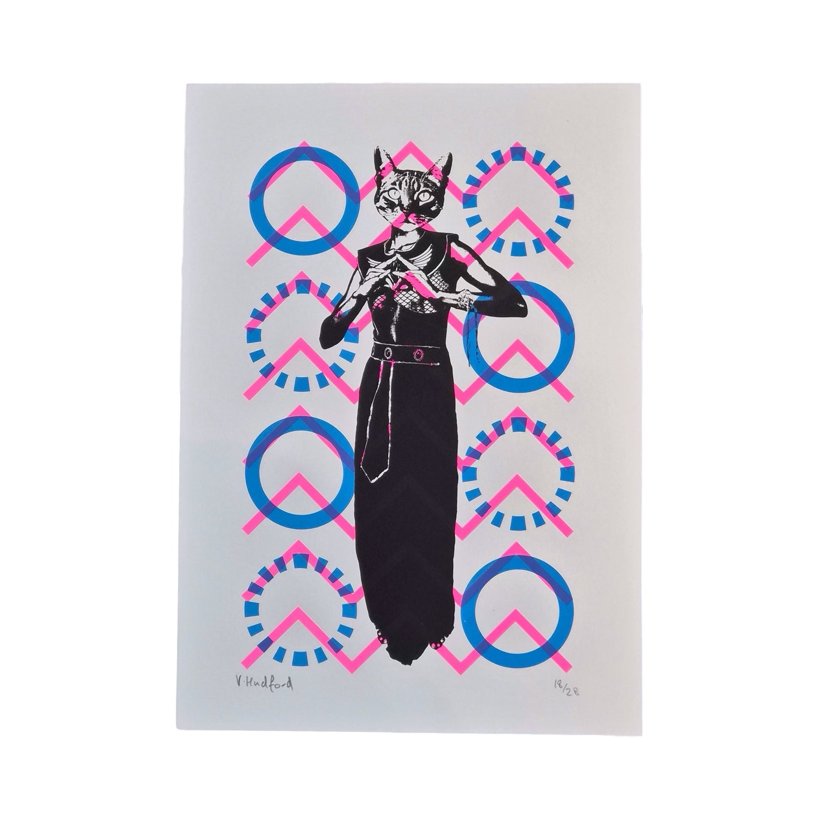 Bastet Cat Goddess Screen Print