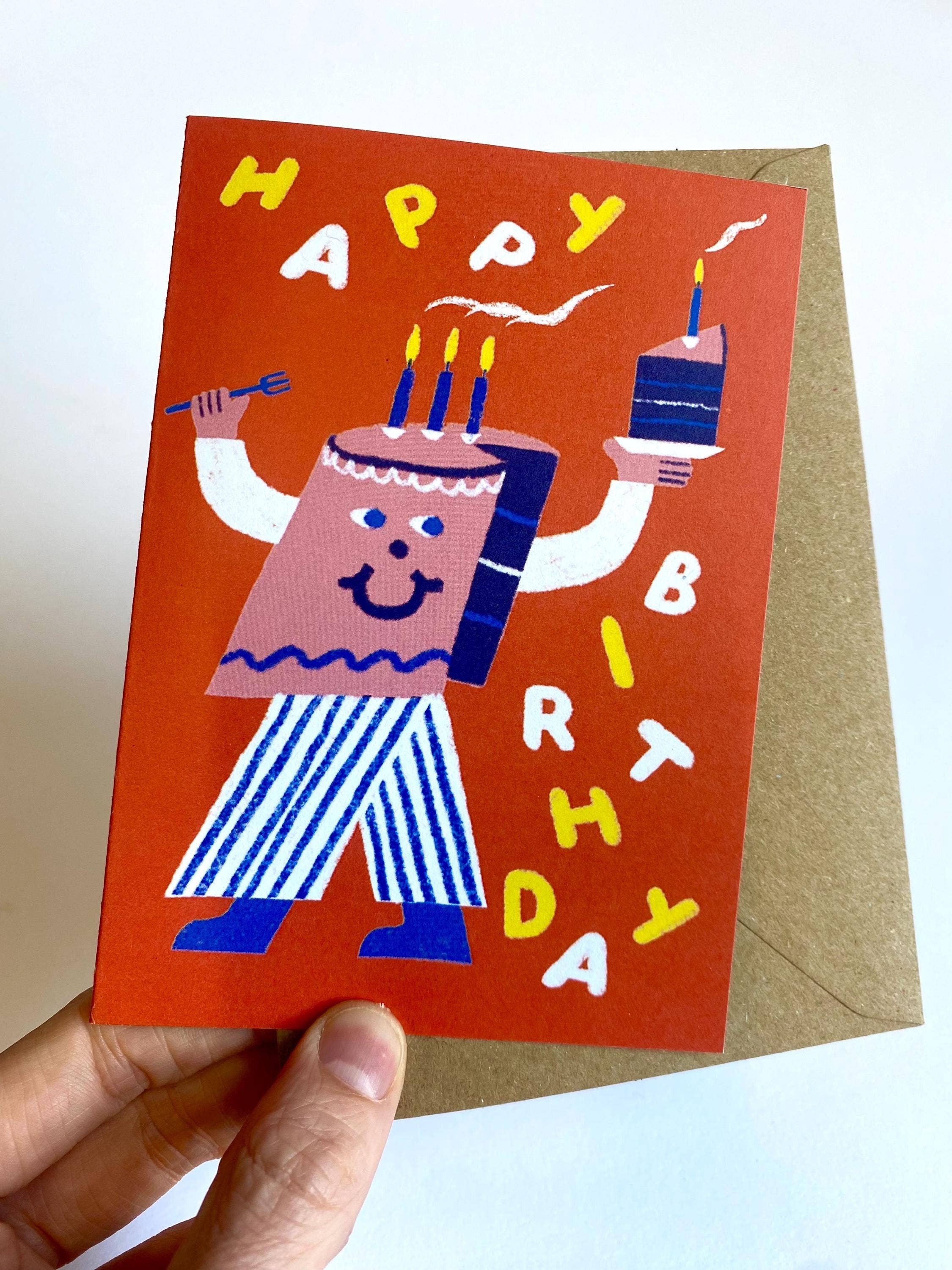 Cheeky Birthday Cake Card