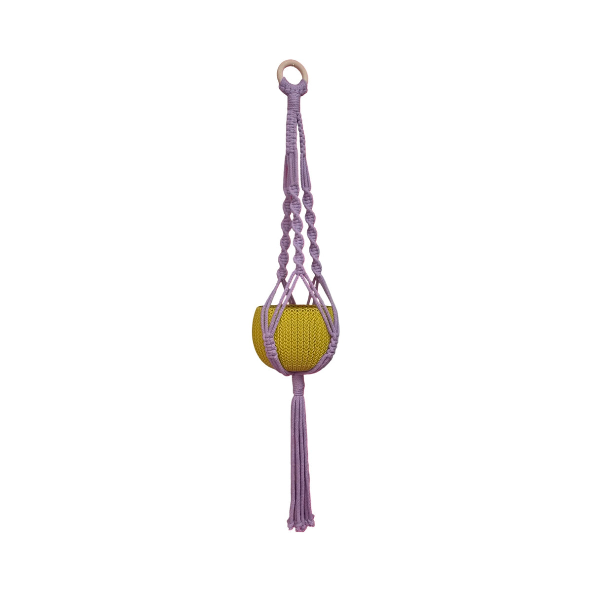 Lilac Classic Macrame Plant Hanger