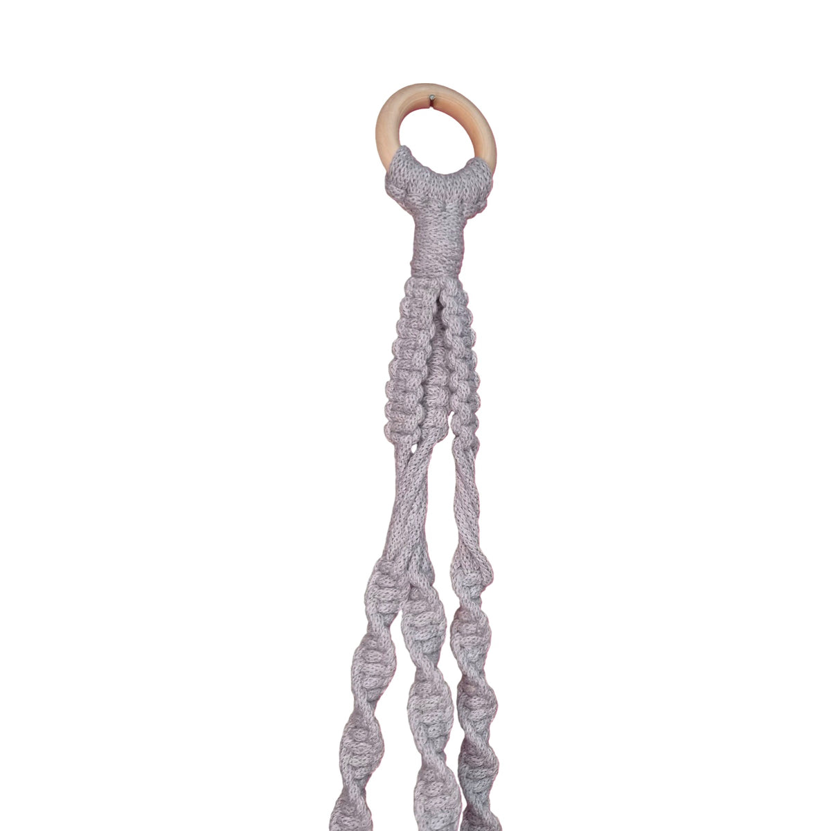 Grey Classic Macrame Plant Hanger