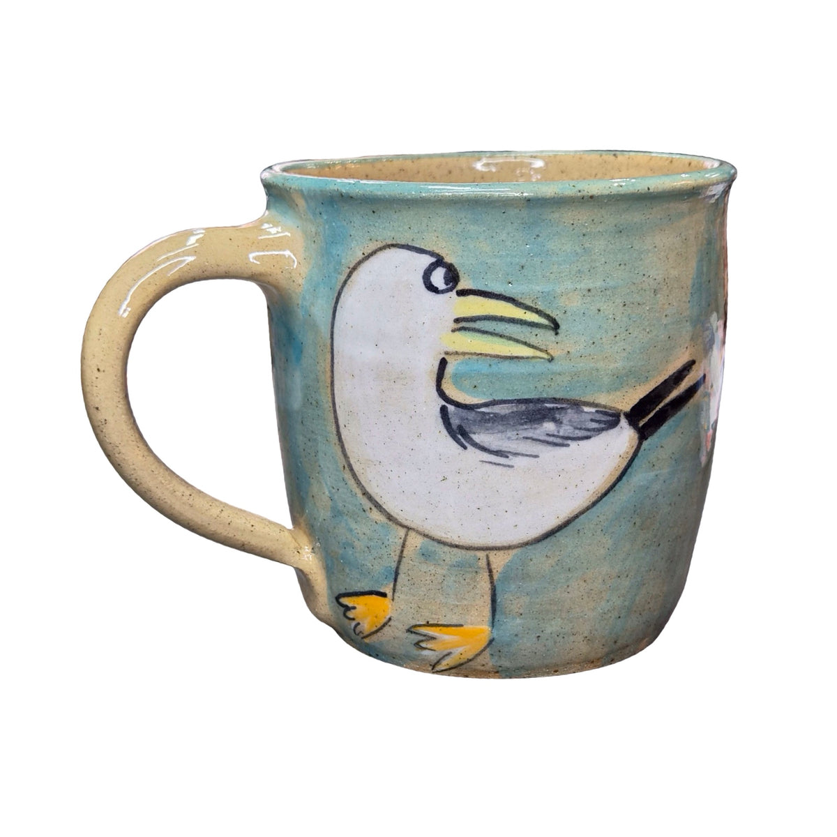 Seaside Ceramic Mug Blue and Green