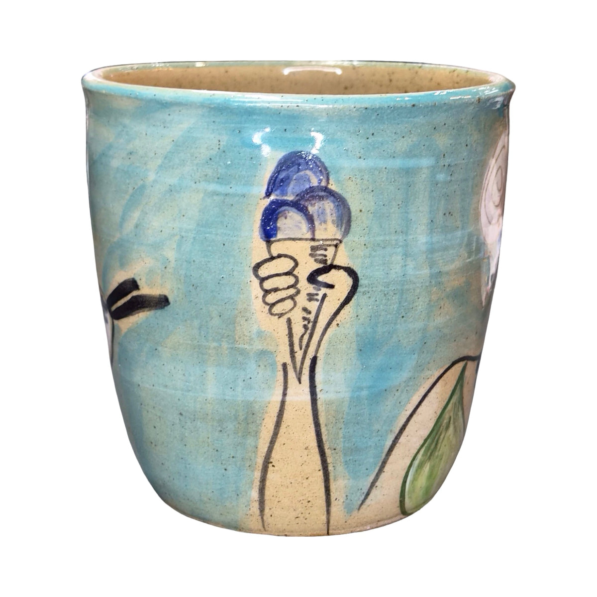 Seaside Ceramic Mug Blue and Green
