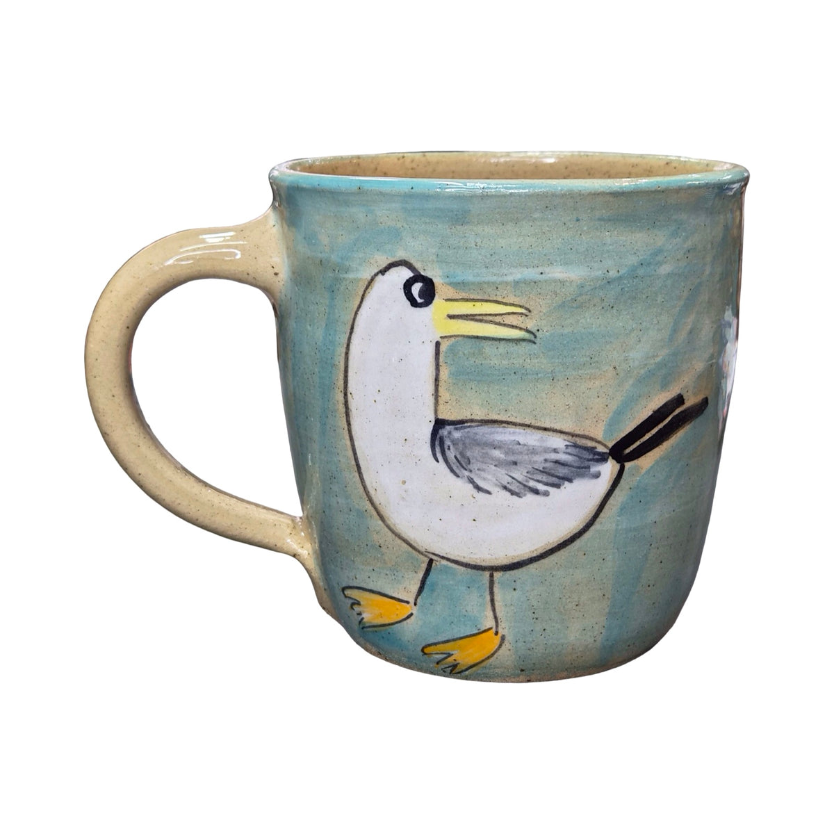 Seaside Ceramic Mug Blue and Green