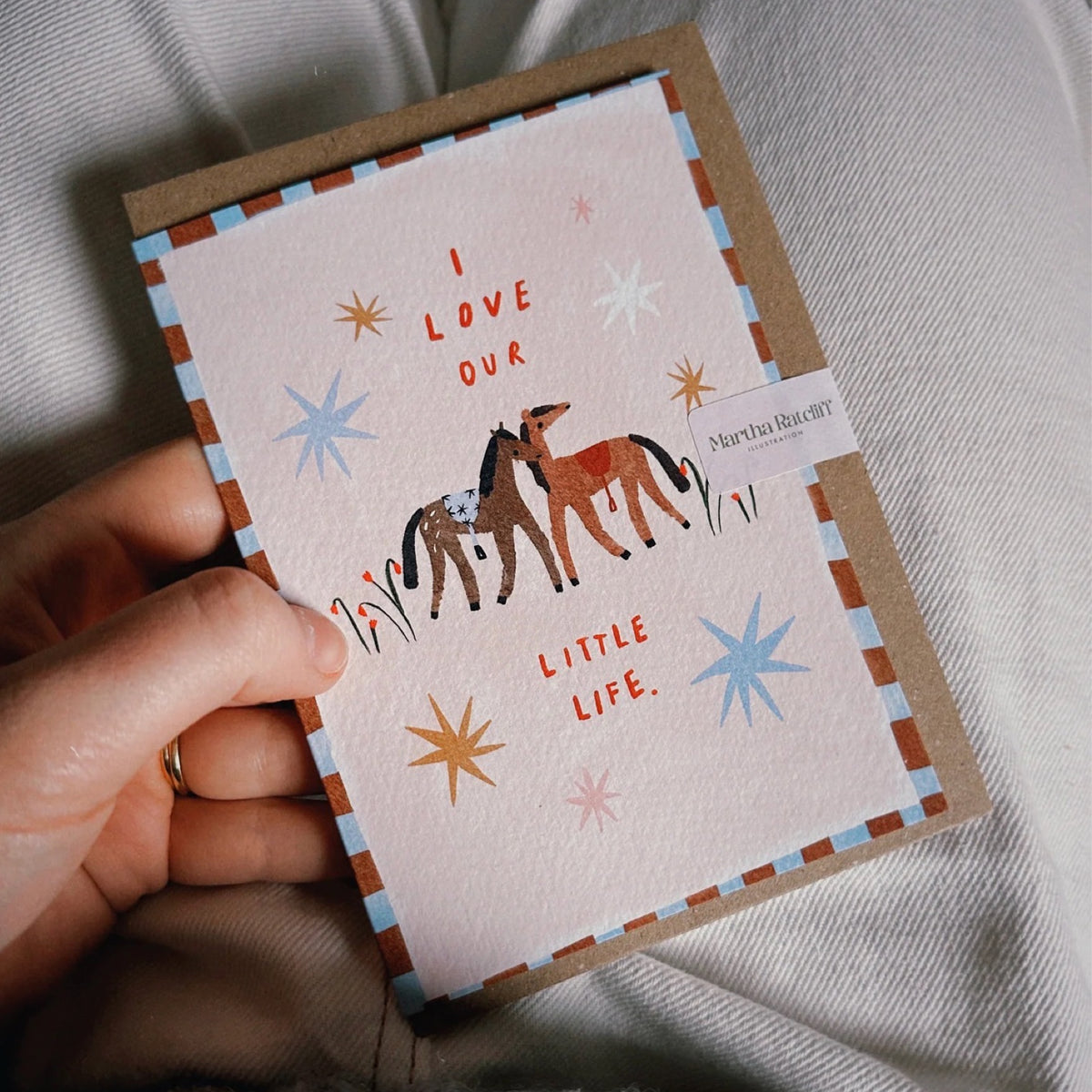 I Love Our Little Life Border Card