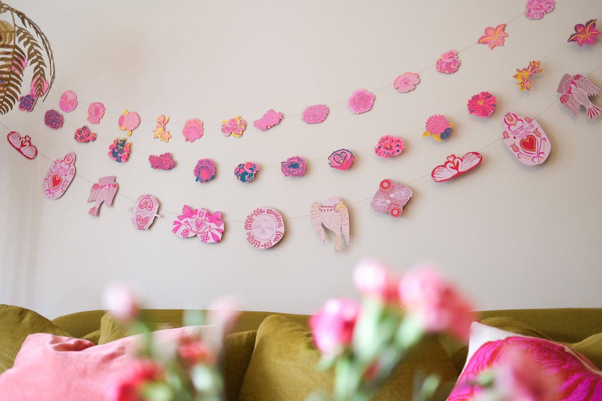 Love Birds Paper Garland