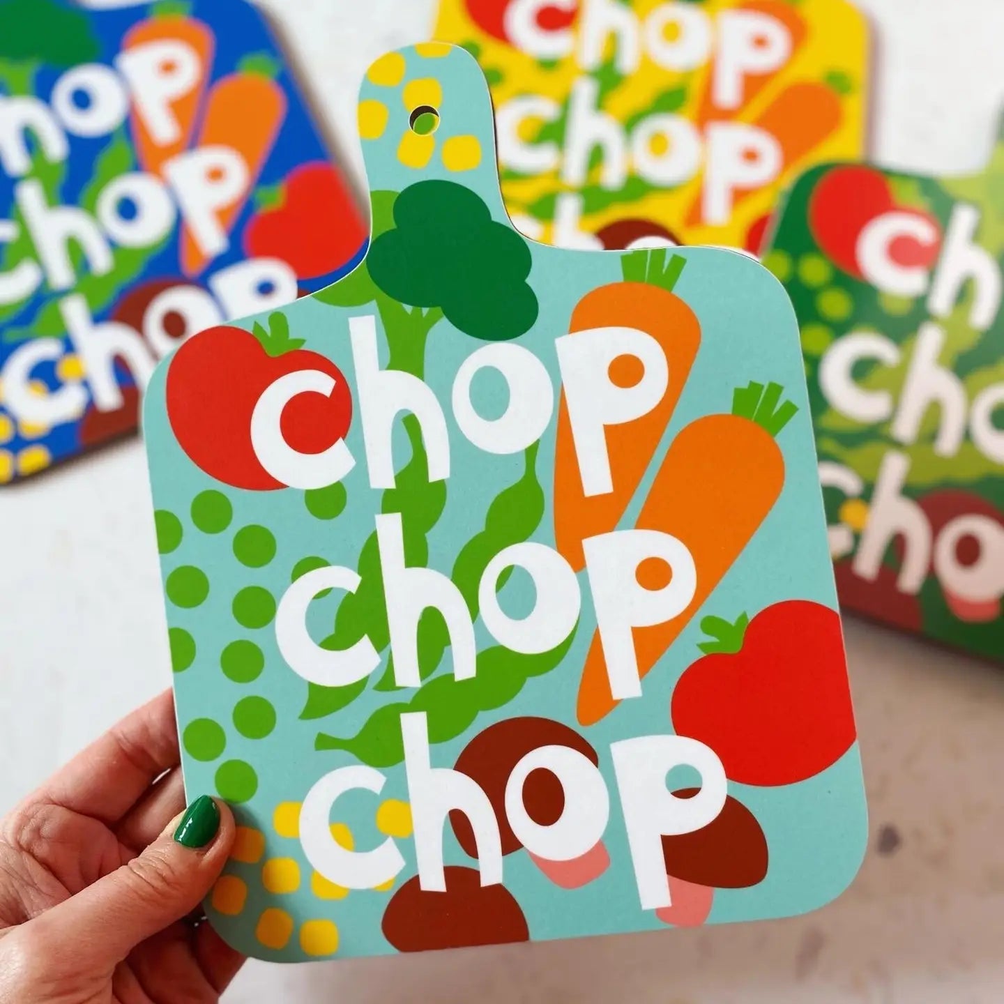 Vegetables Chopping Board Turquoise