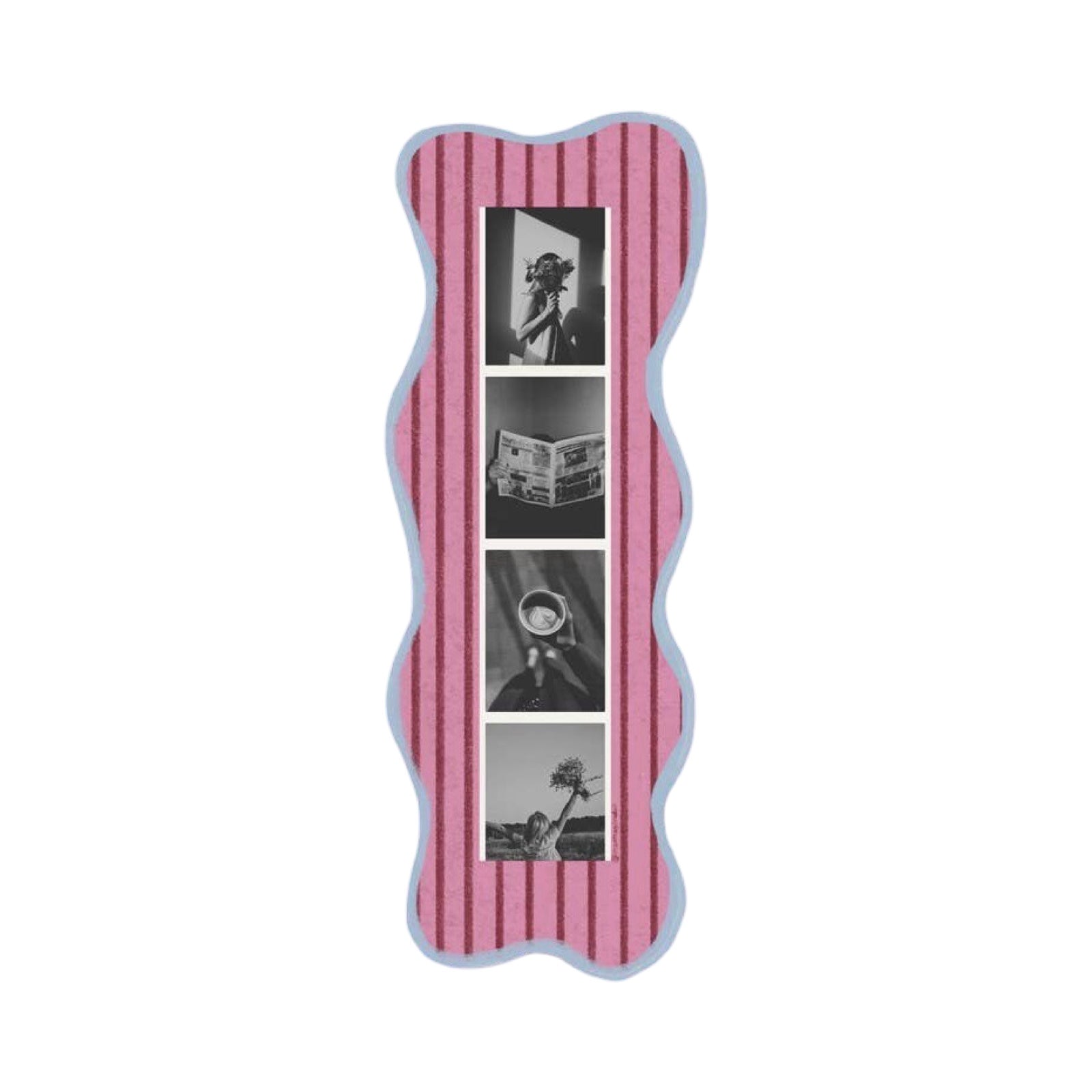 Red and Blue Magnetic Photo Strip Frame