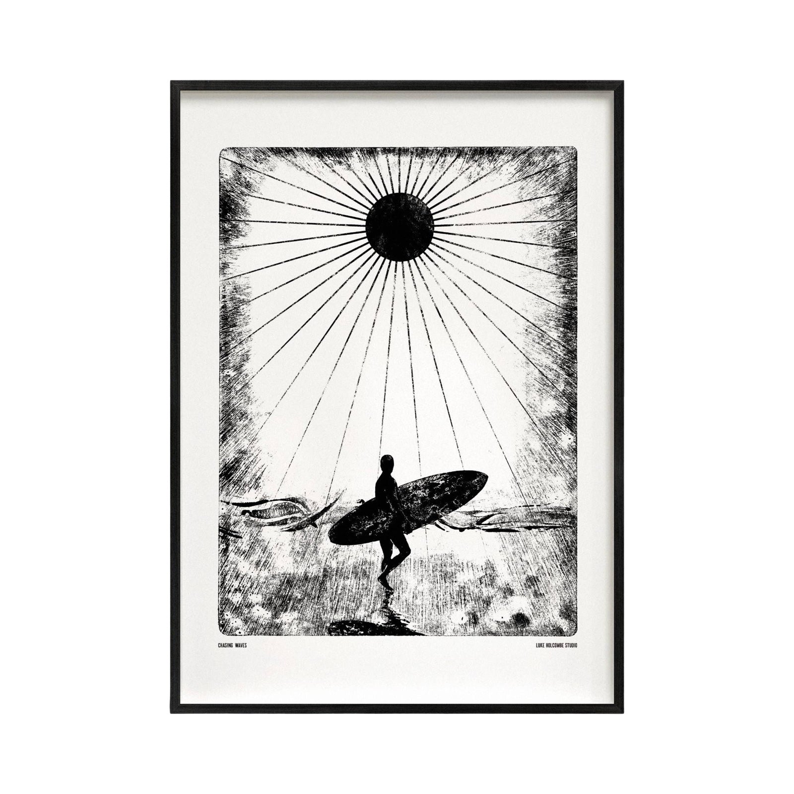 Chasing Waves Surfer Print