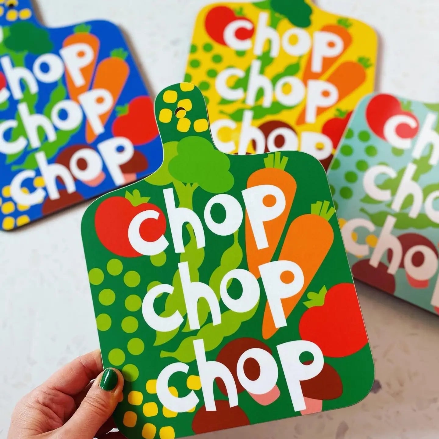 Vegetables Chopping Board Green