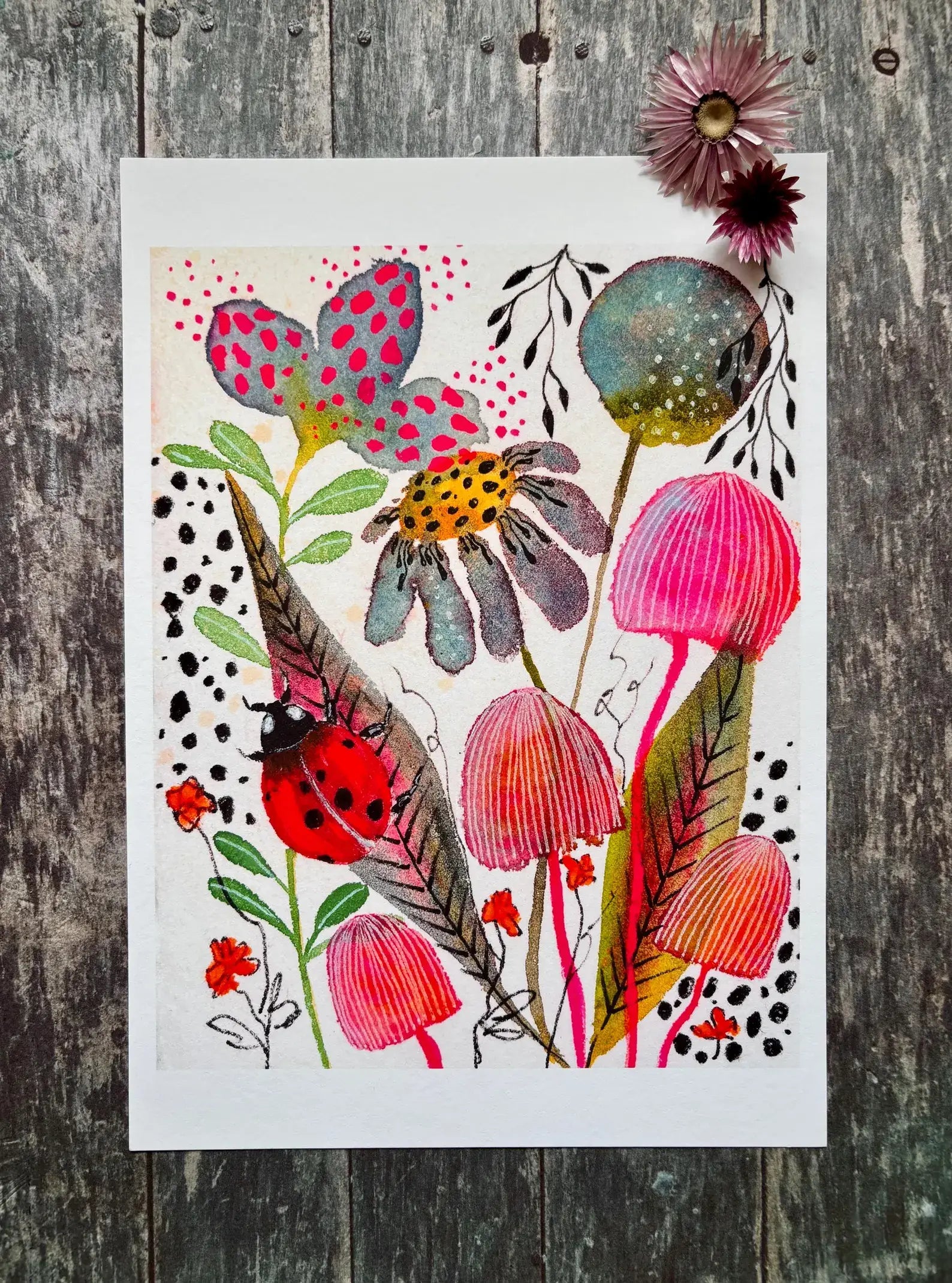 Ladybird Watercolour Print